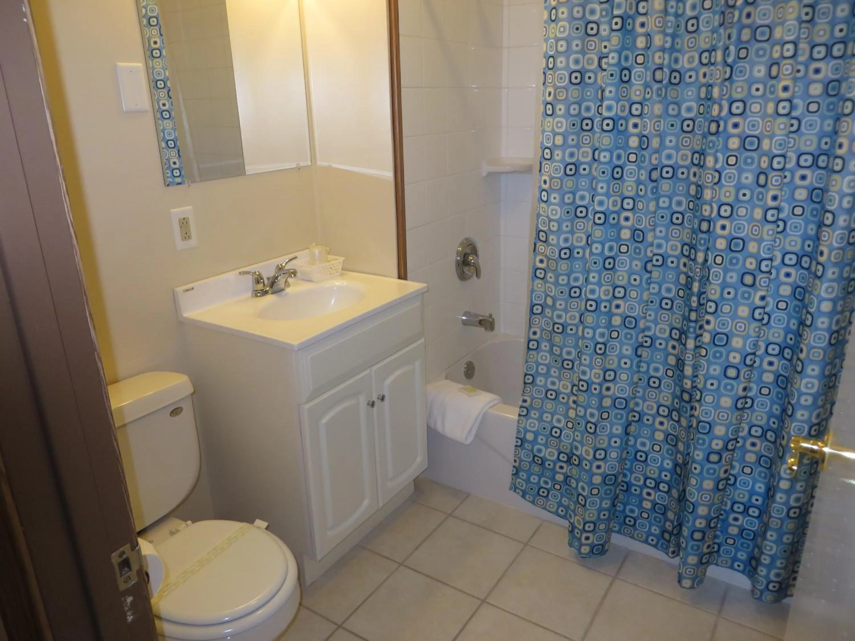 Bathroom in Travelers Inn Motel