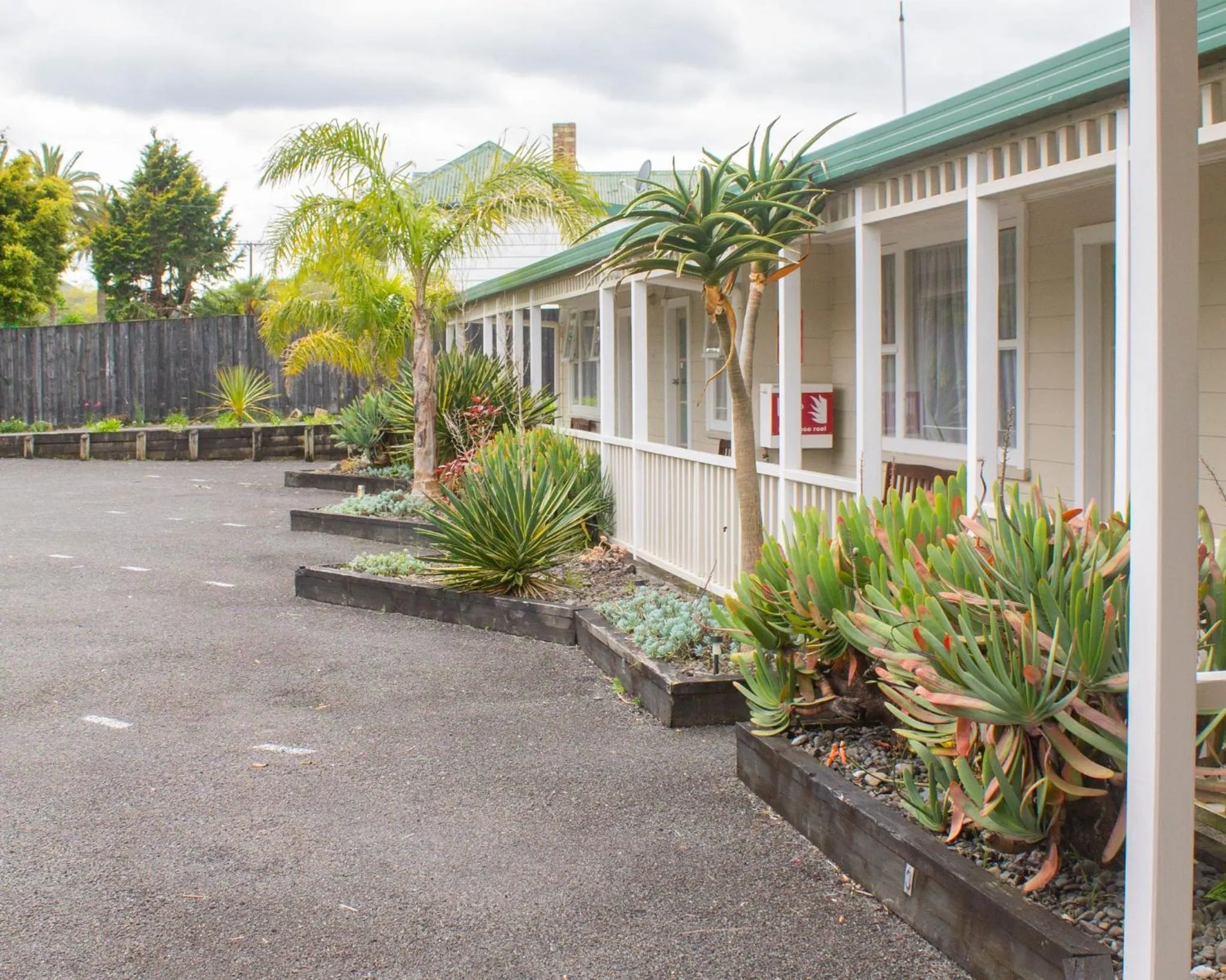 Patio in Palm Motel Waihi