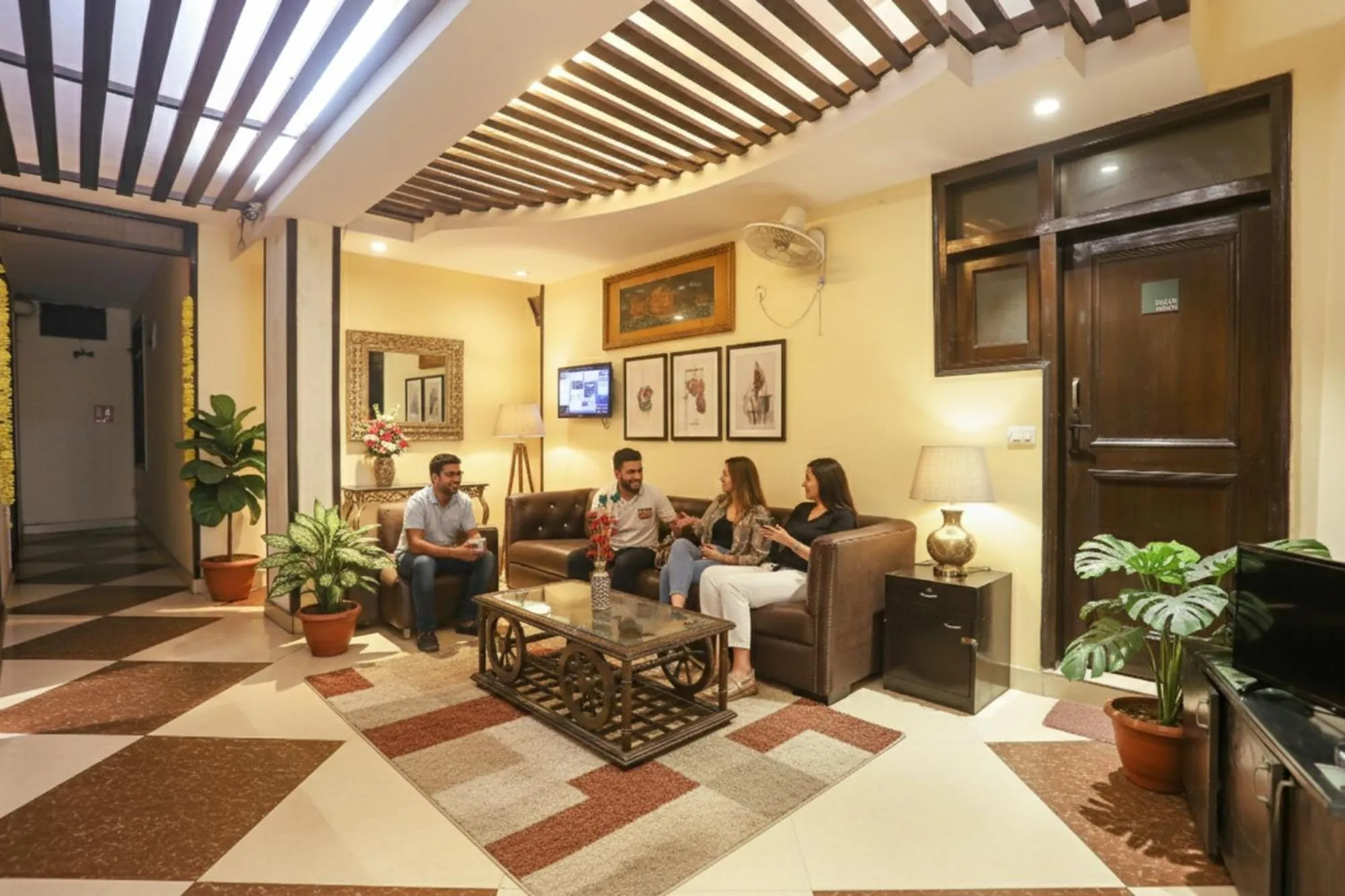 Seating area in Via Rajdeep Palace