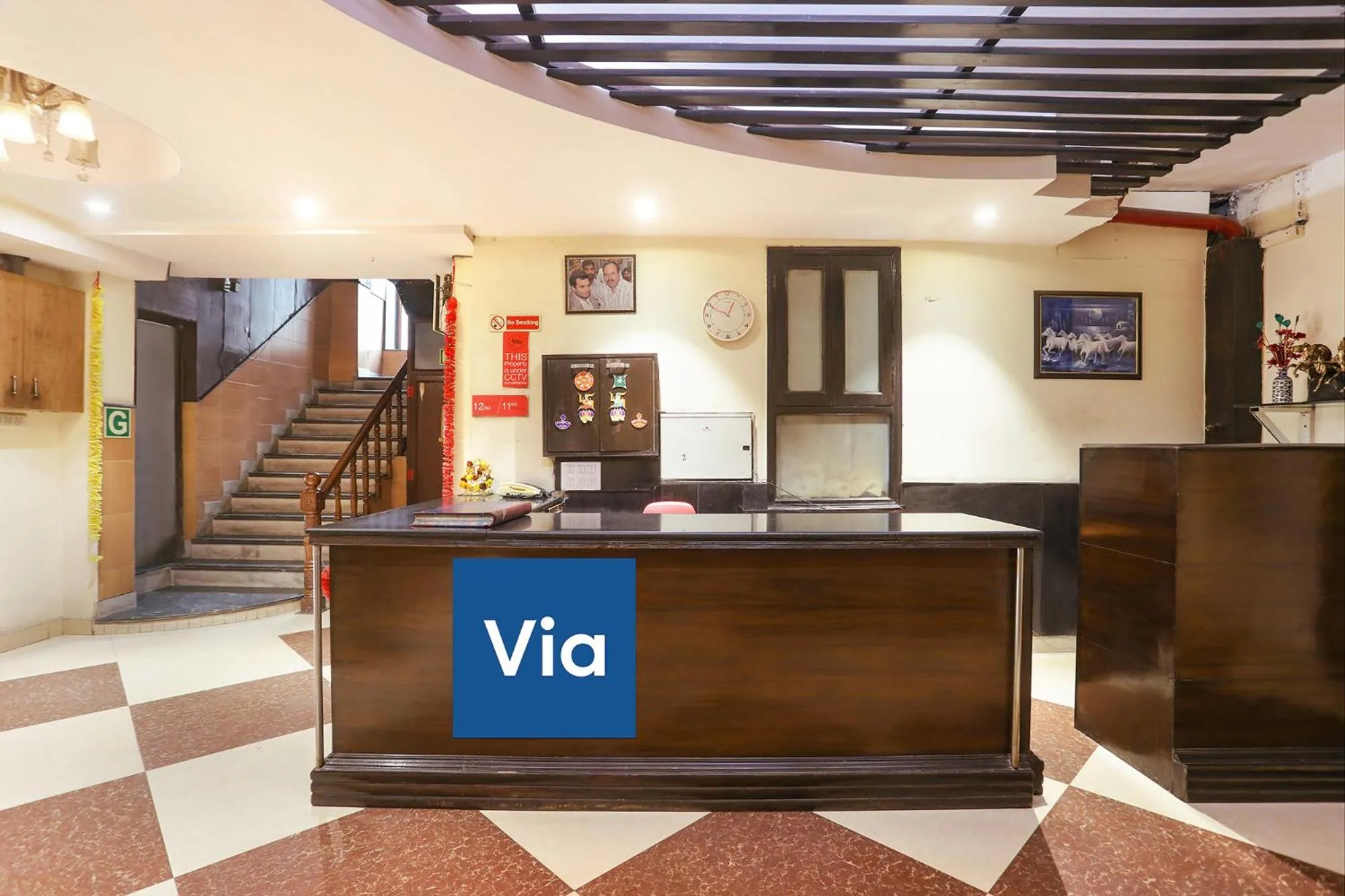 Lobby or reception in Via Rajdeep Palace