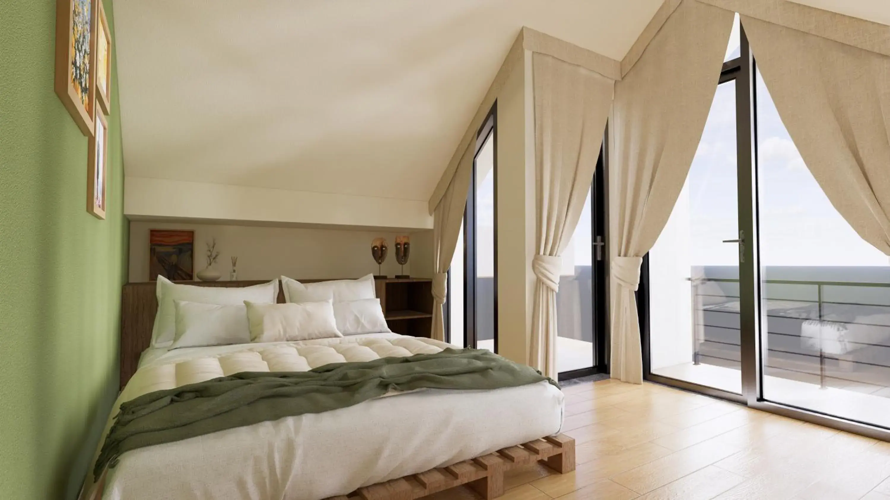 Quadruple Room with Shared Bathroom in Chloe Homestay Quadruple Room with Shared Bathroom in Chloe Homestay