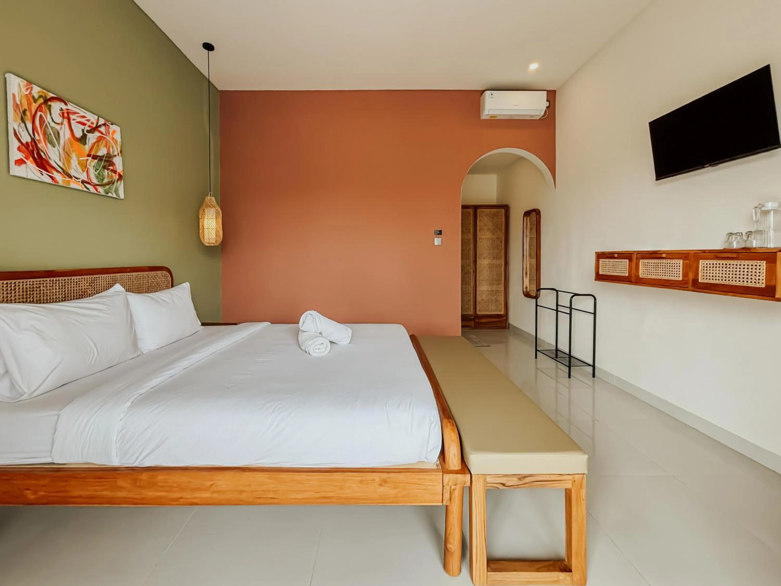 Bedroom, Bed in Kerti Suite