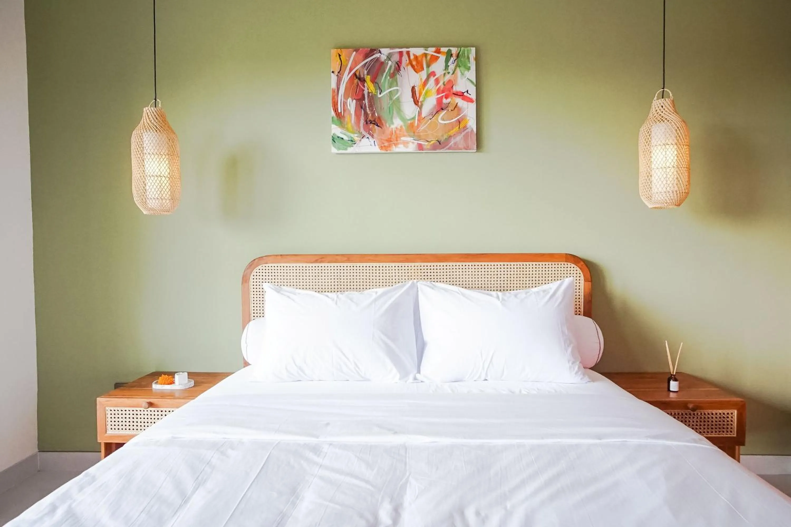 Bedroom, Bed in Kerti Suite