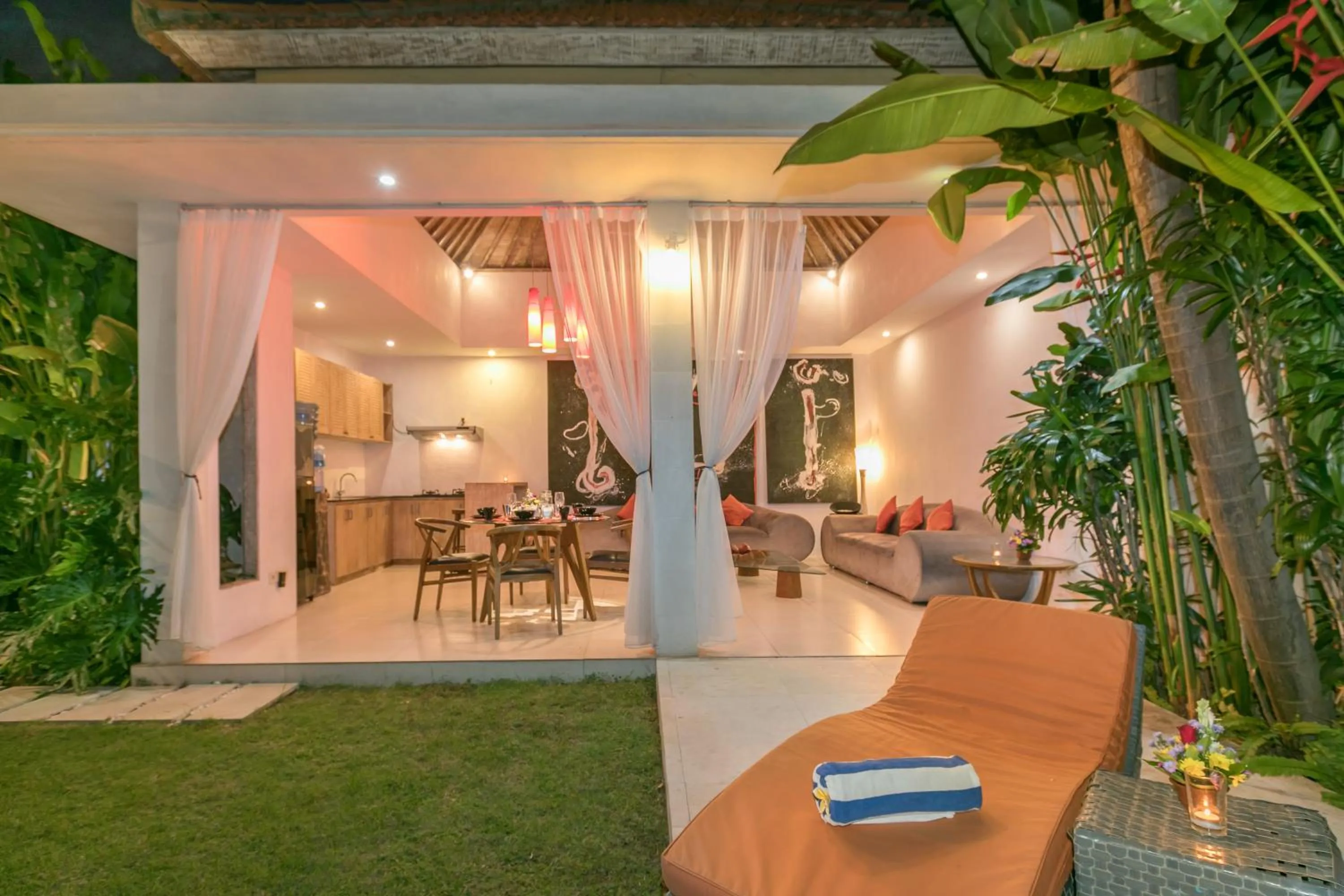 Living room in Villa Briana Seminyak by Villas R Us