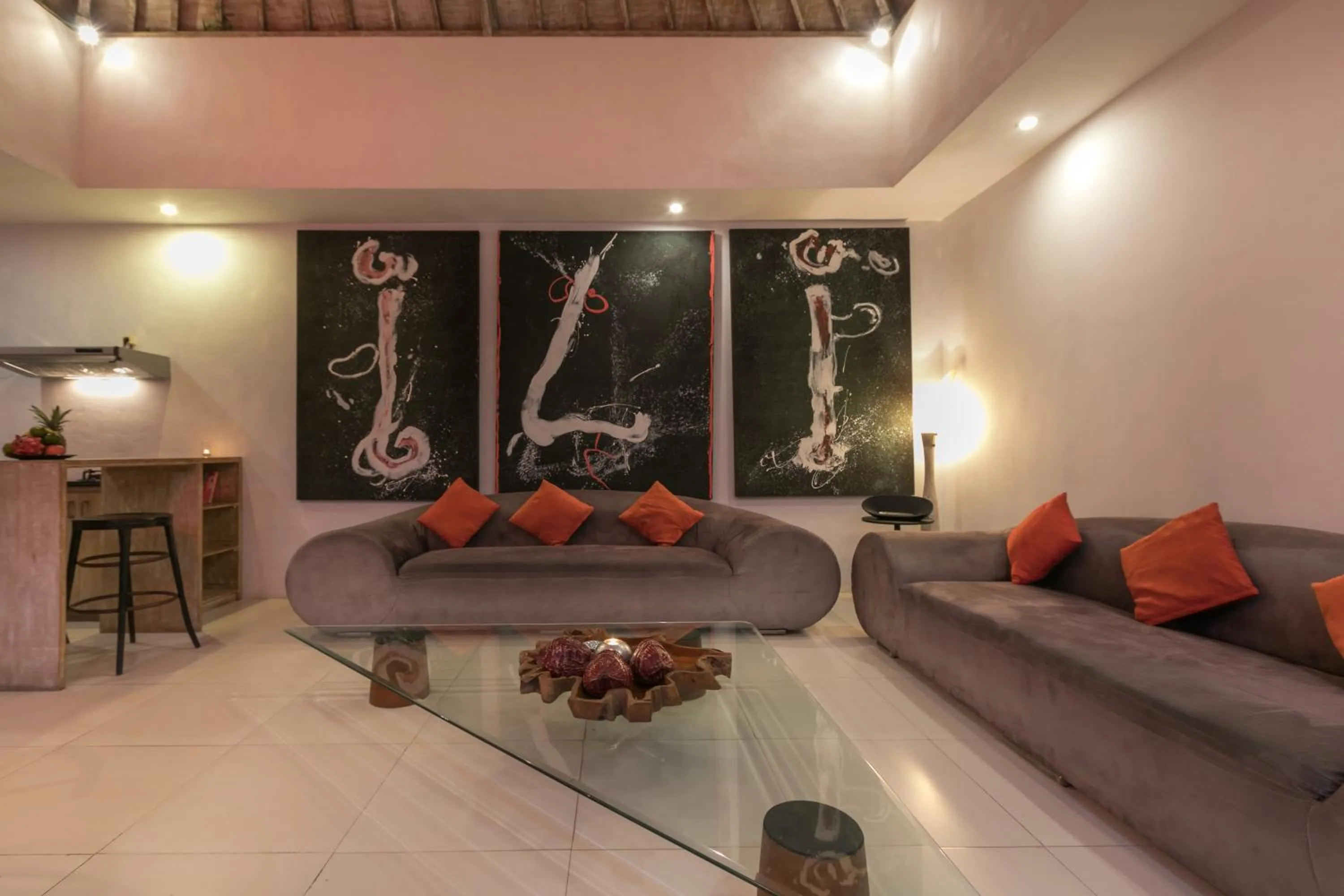 Communal lounge/ TV room in Villa Briana Seminyak by Villas R Us