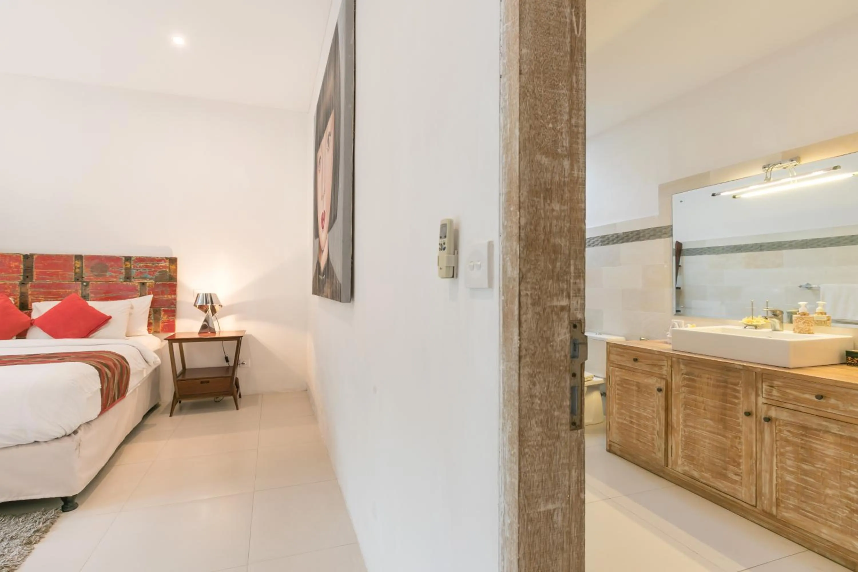 Bathroom, Bed in Villa Briana Seminyak by Villas R Us
