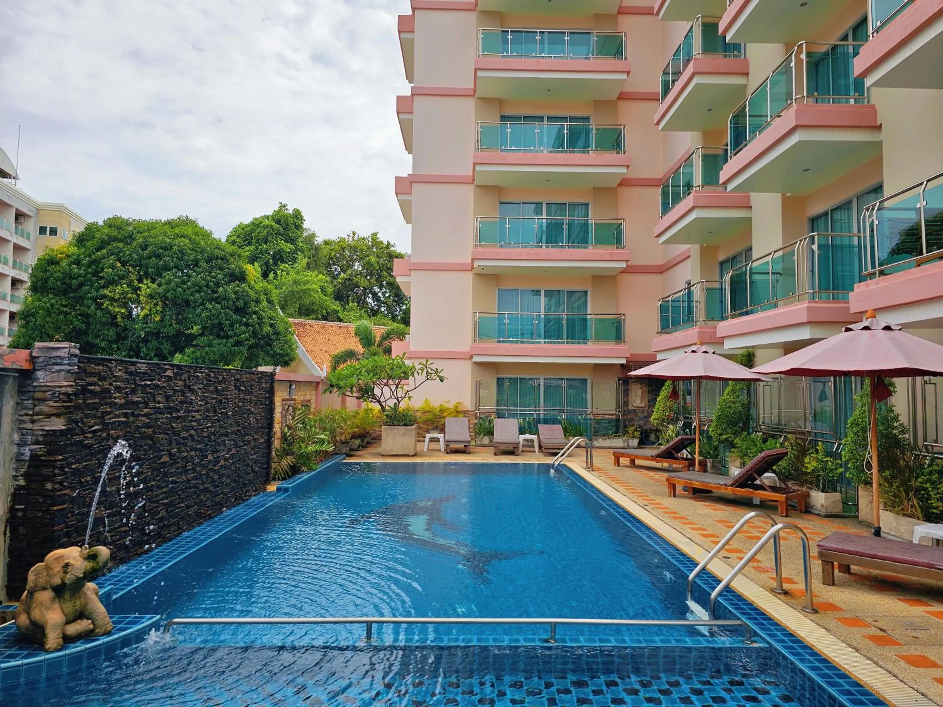 Pool view in Nanthana Villa