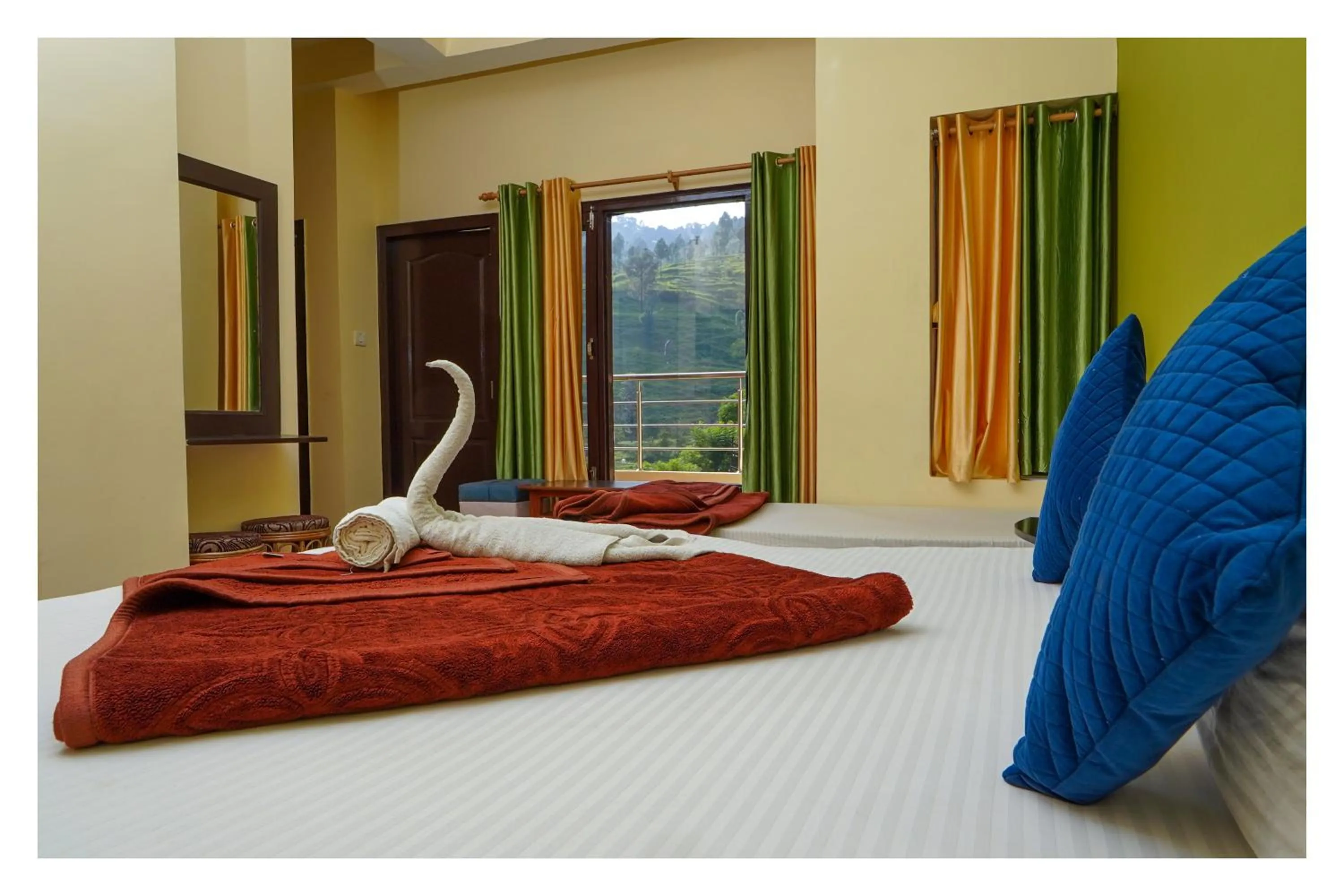 Bed in Shivalik River Retreat