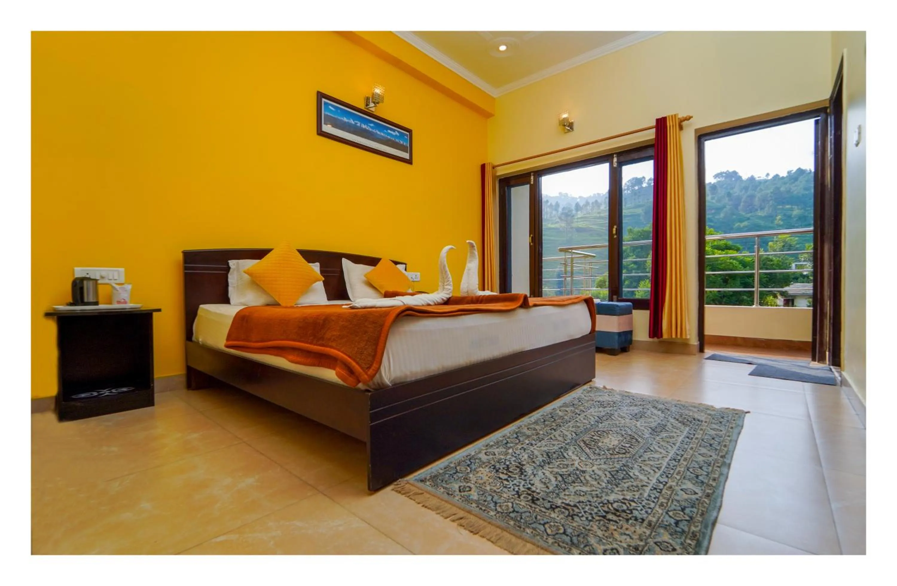 Bed in Shivalik River Retreat