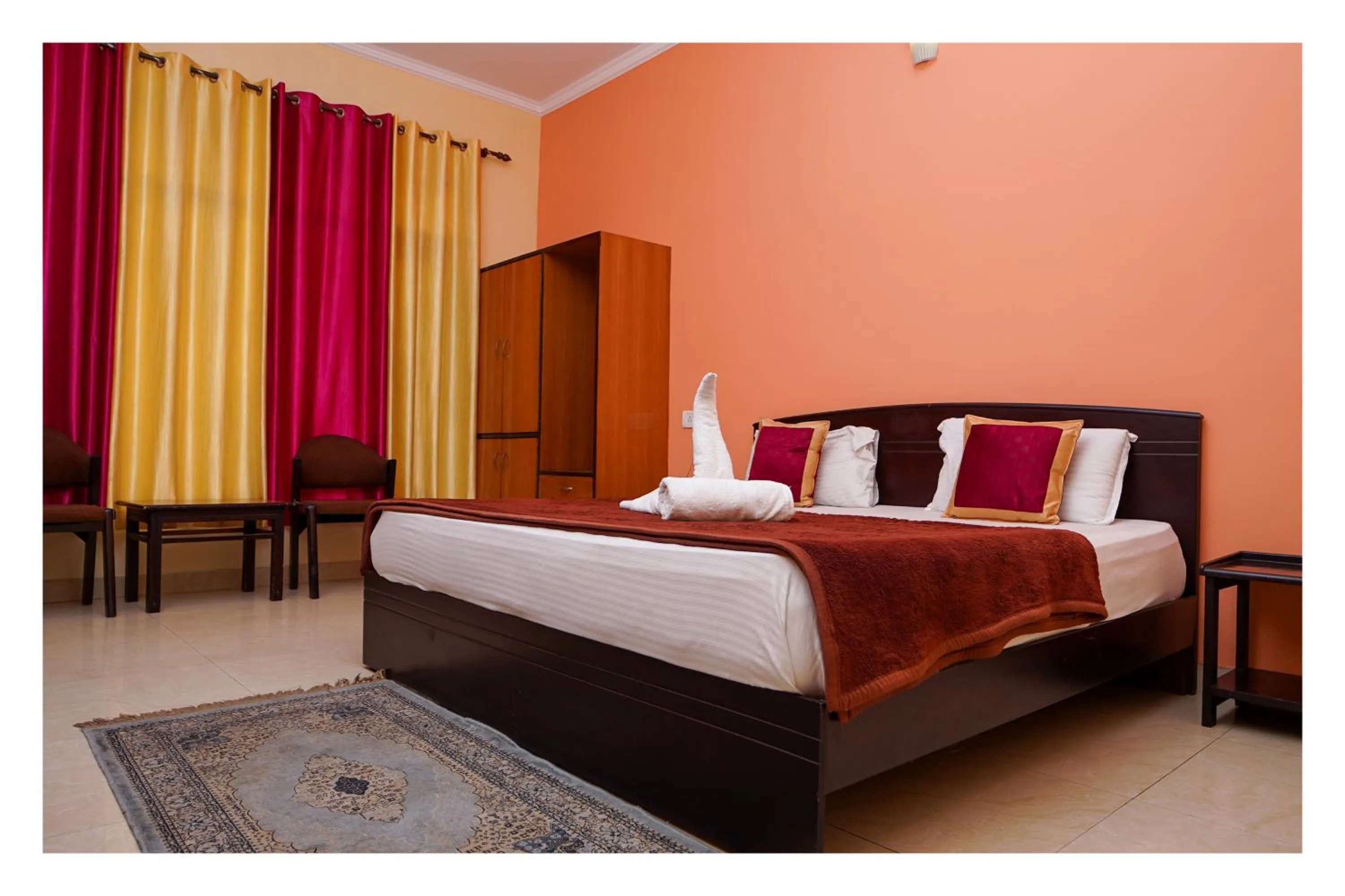 Bed in Shivalik River Retreat