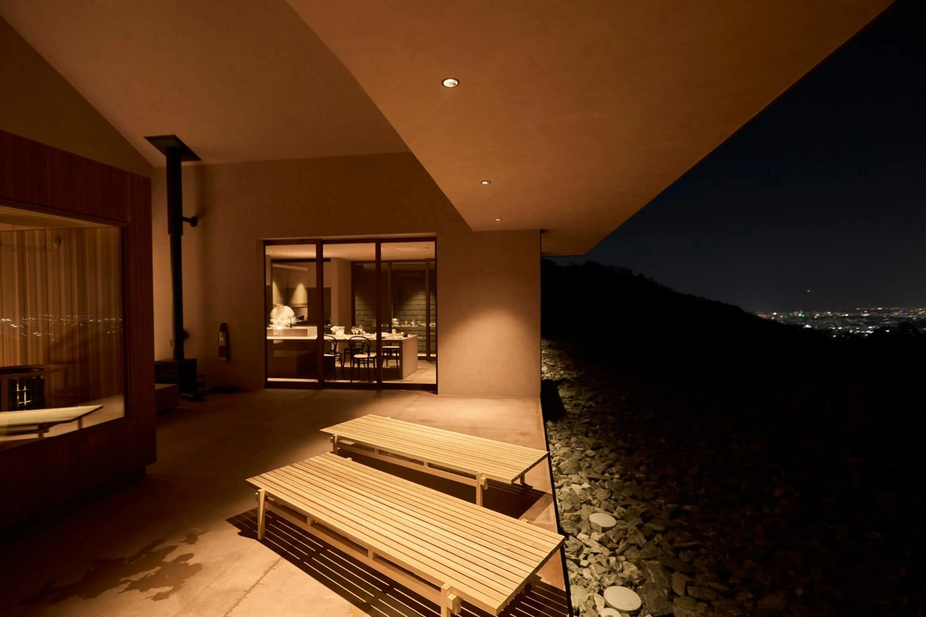 Photo of the whole room in Snow Peak YAKEI SUITE ABURAYAMA FUKUOKA