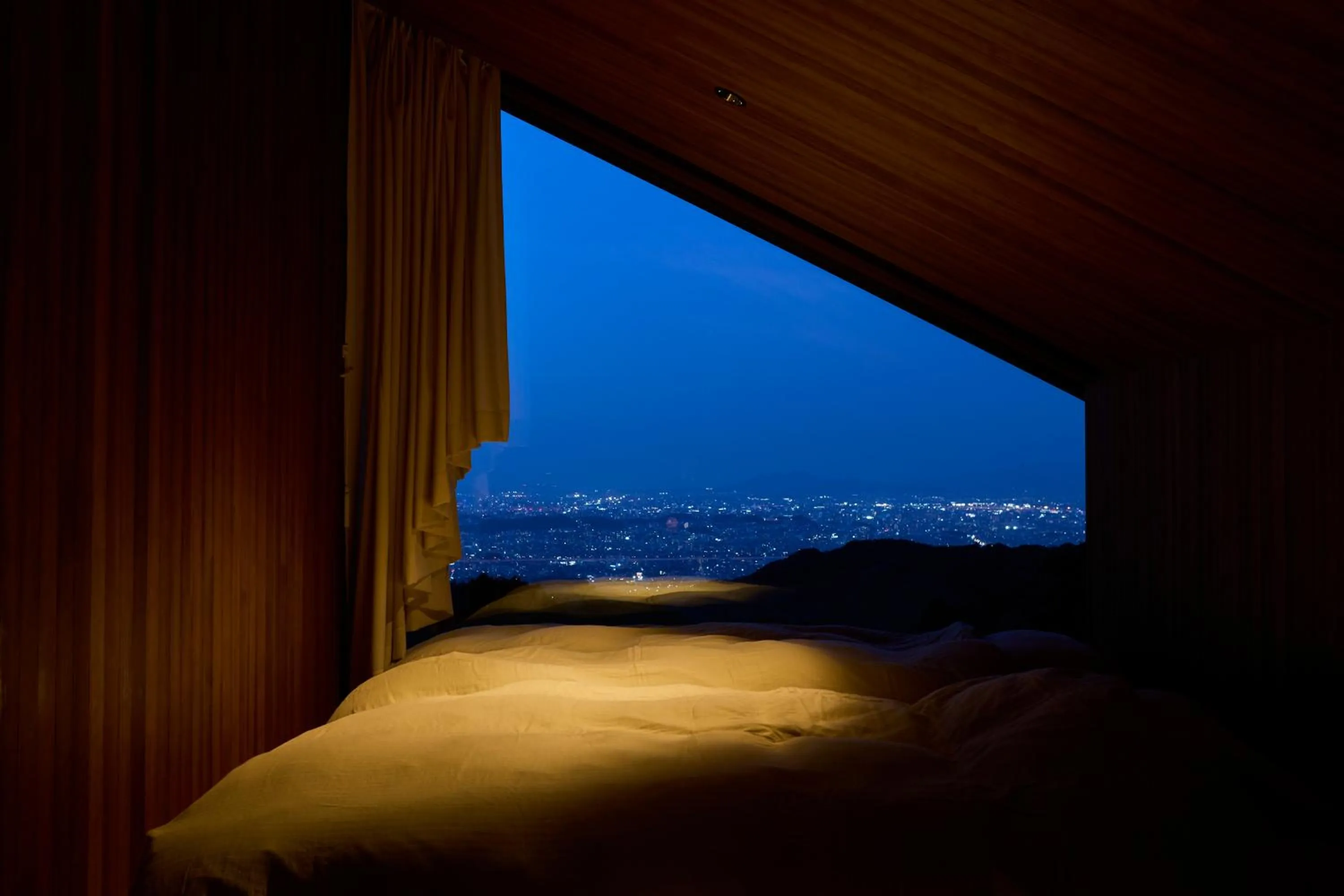 View (from property/room), Bed in Snow Peak YAKEI SUITE ABURAYAMA FUKUOKA