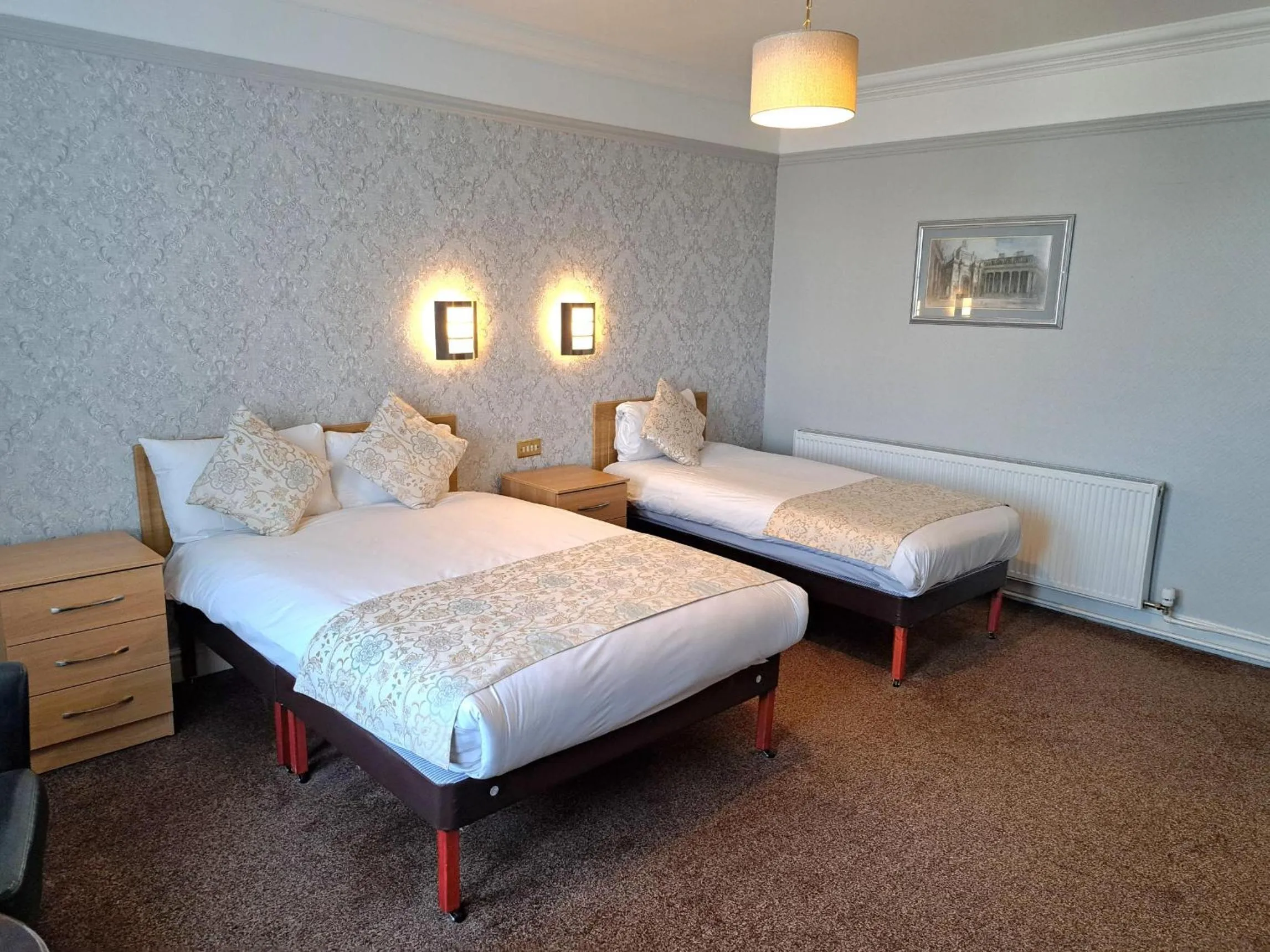 Bed in Prince Of Wales Hotel