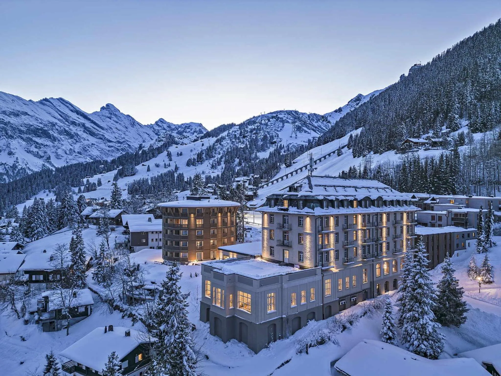 Property building in Hotel Mürren Palace