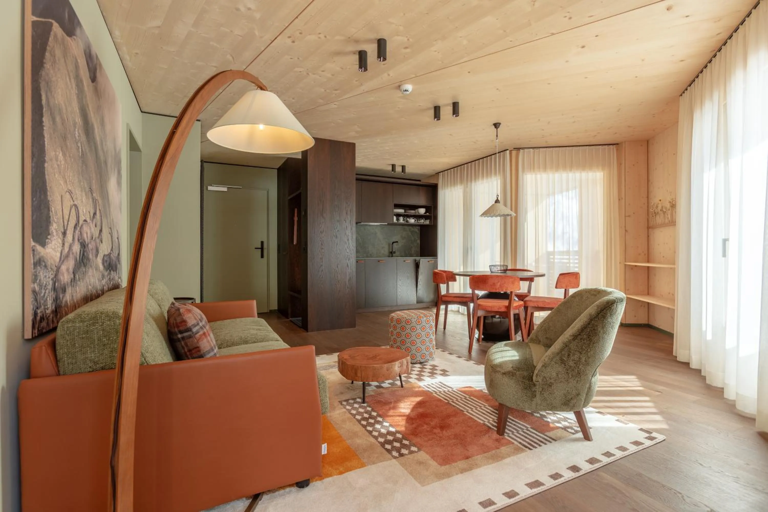 Living room in Hotel Mürren Palace