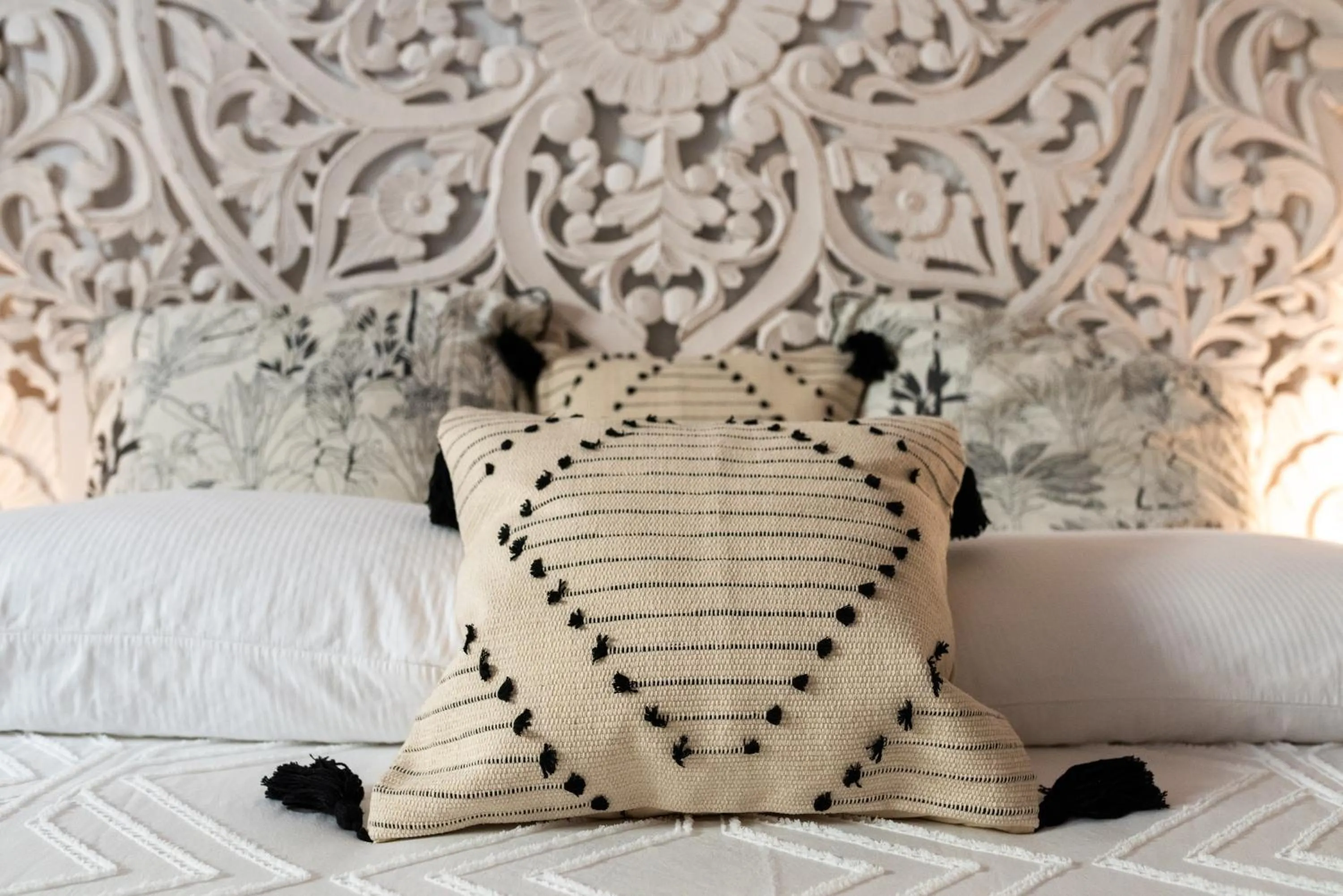 Decorative detail, Bed in Strange Uncle B&B