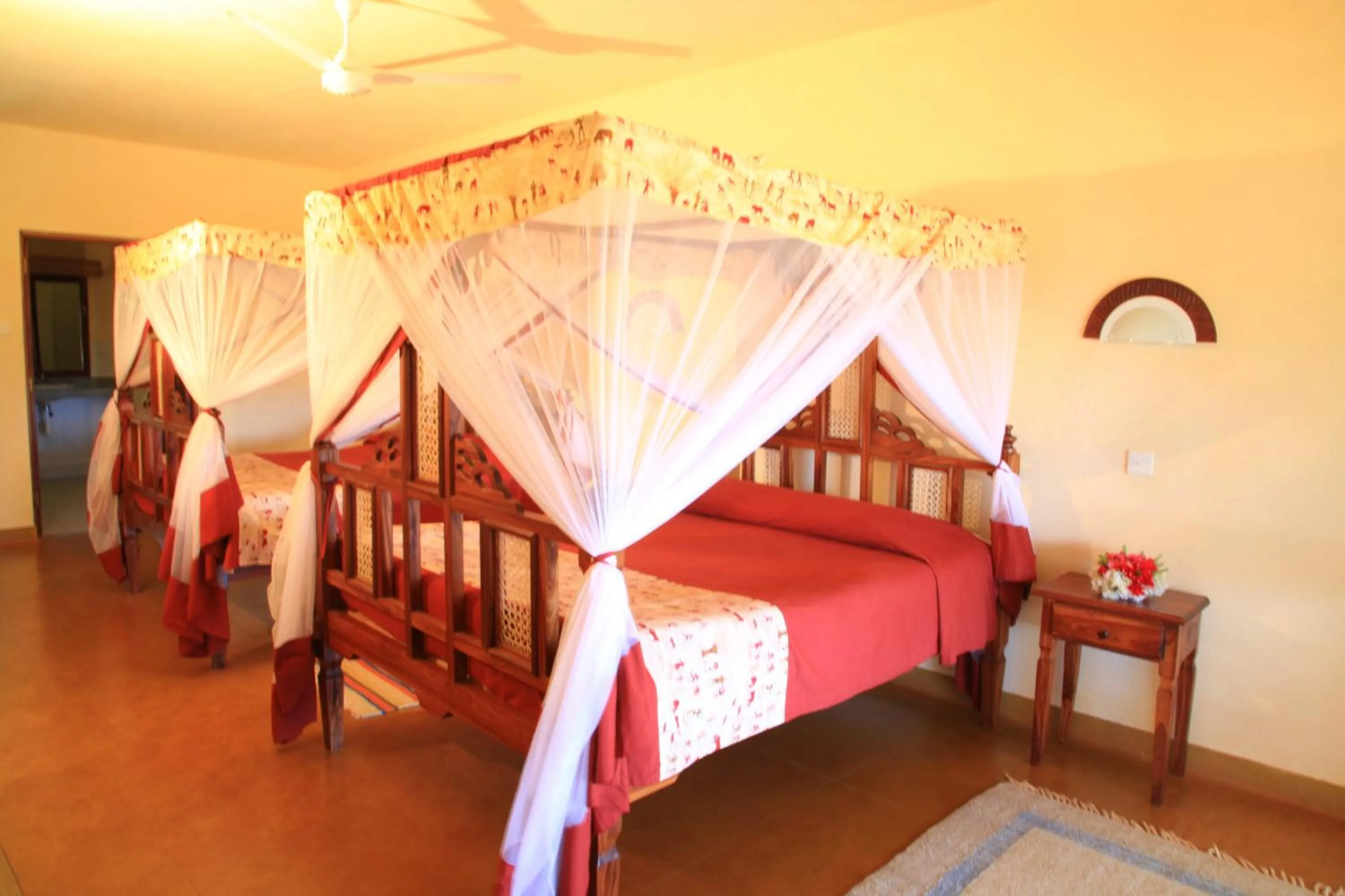 Bedroom in Voi Wildlife Lodge