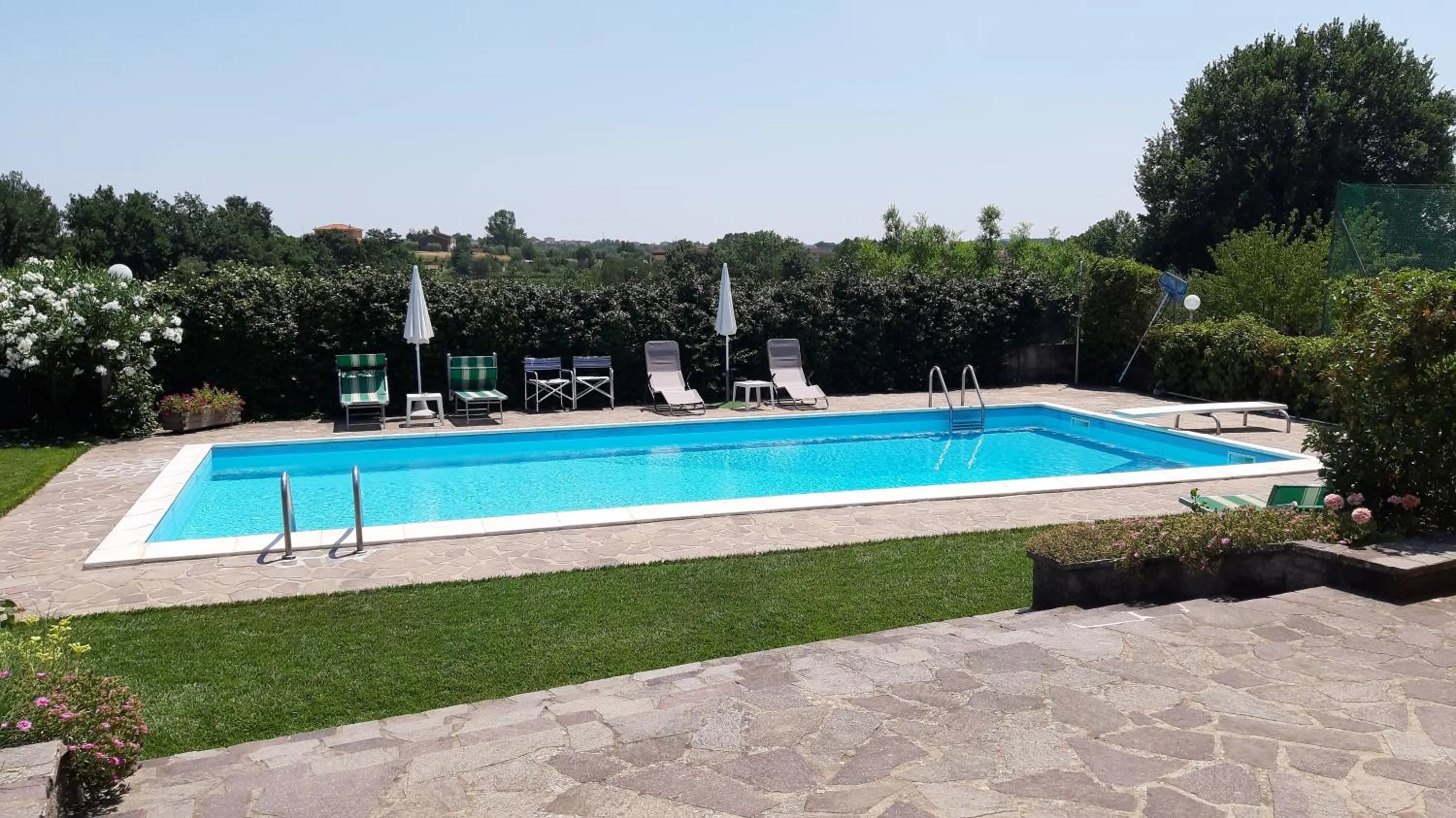 Pool view in La Casa delle Rondini