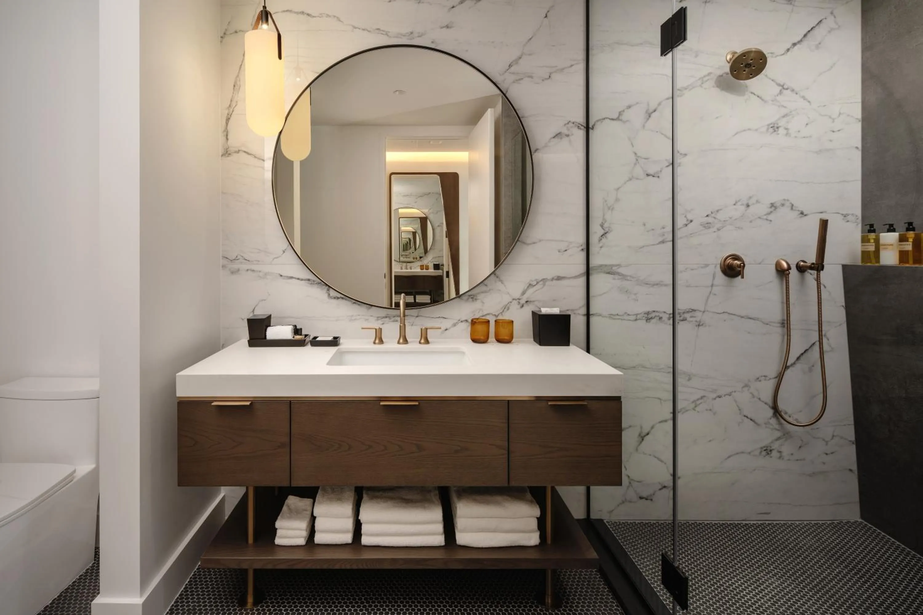 Bathroom in Thompson Houston, by Hyatt