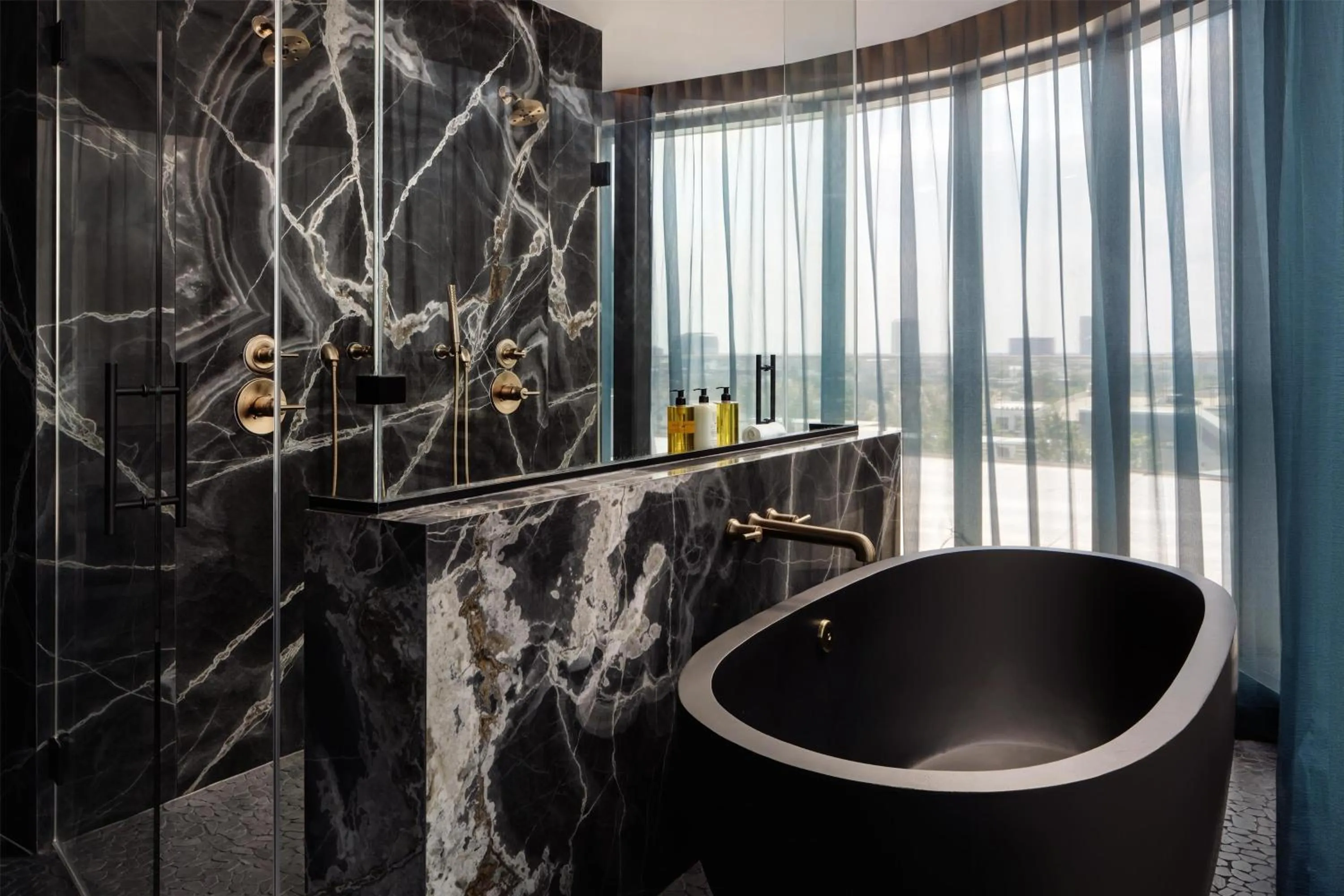 Bathroom in Thompson Houston, by Hyatt