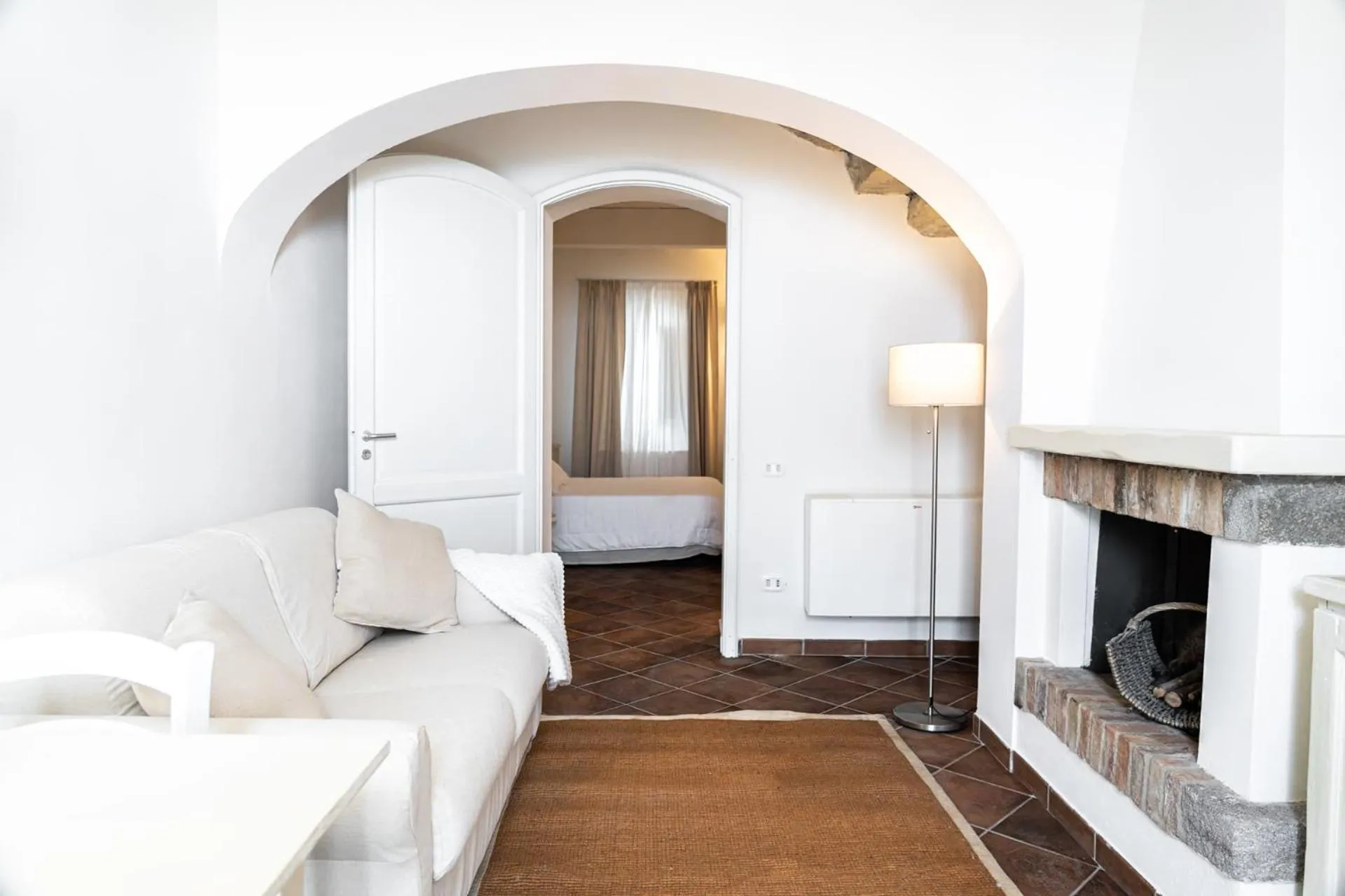Living room, Bed in Agriturismo Antica Corte