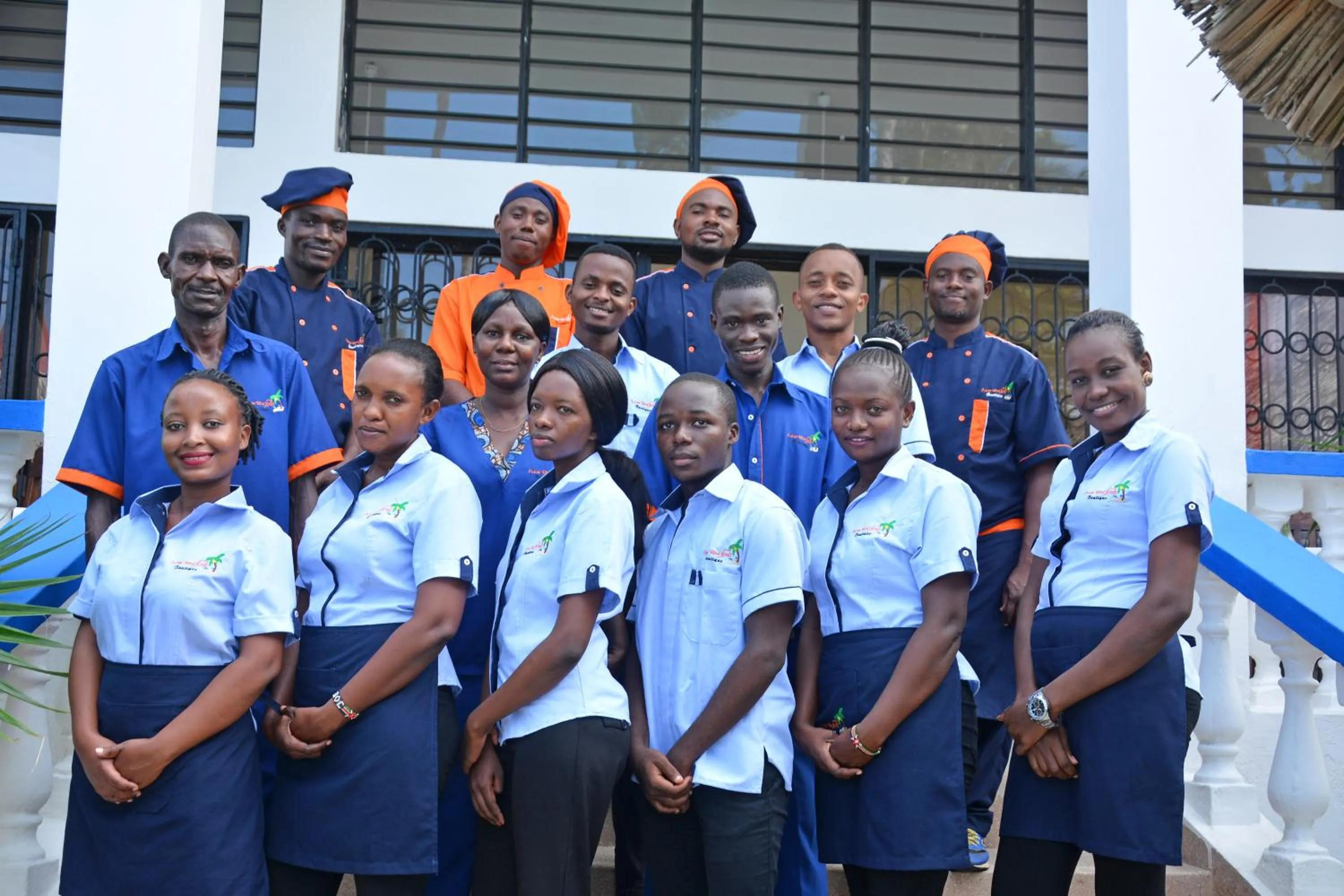 Staff in Ocean View Nyali Boutique Hotel