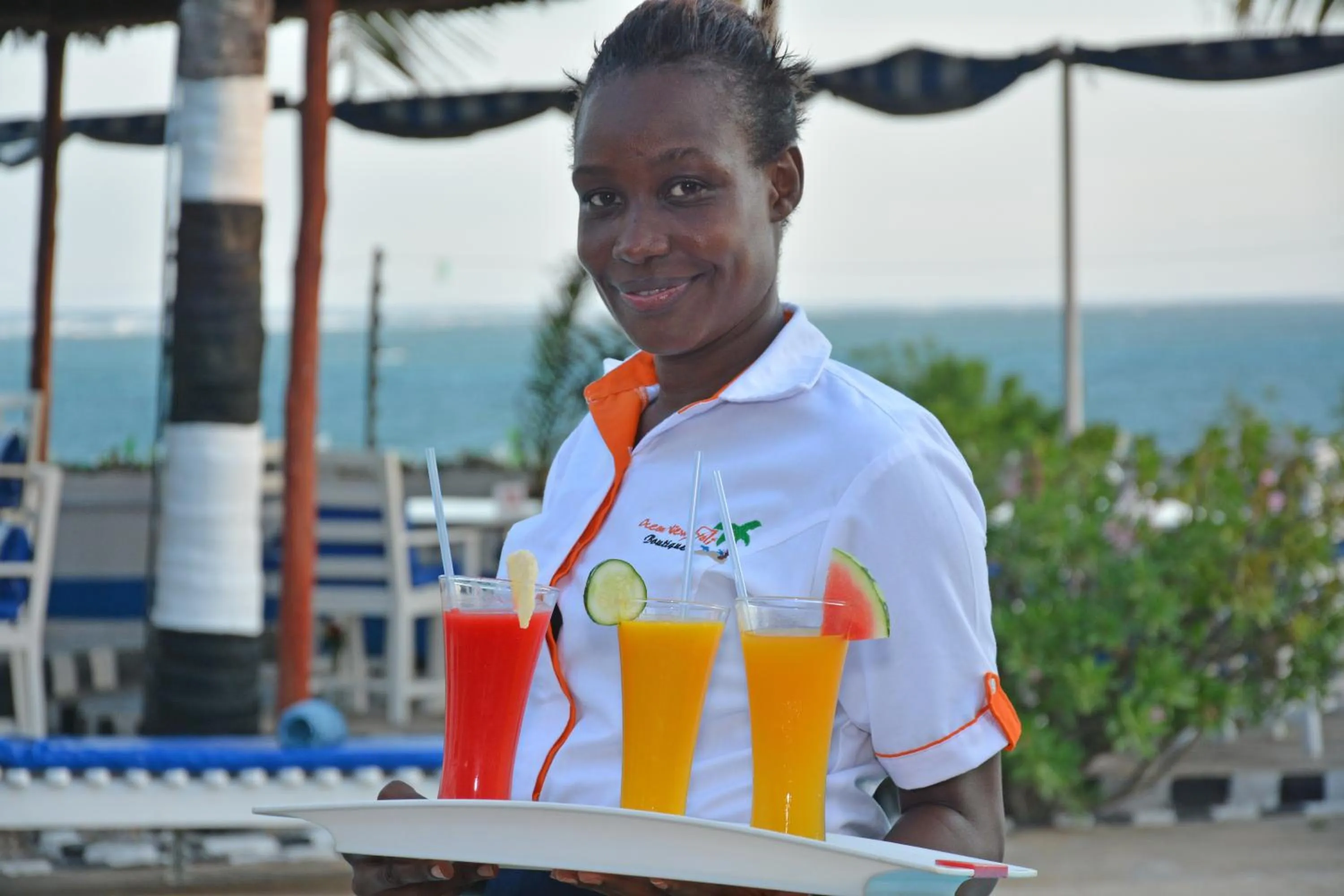 Drinks in Ocean View Nyali Boutique Hotel