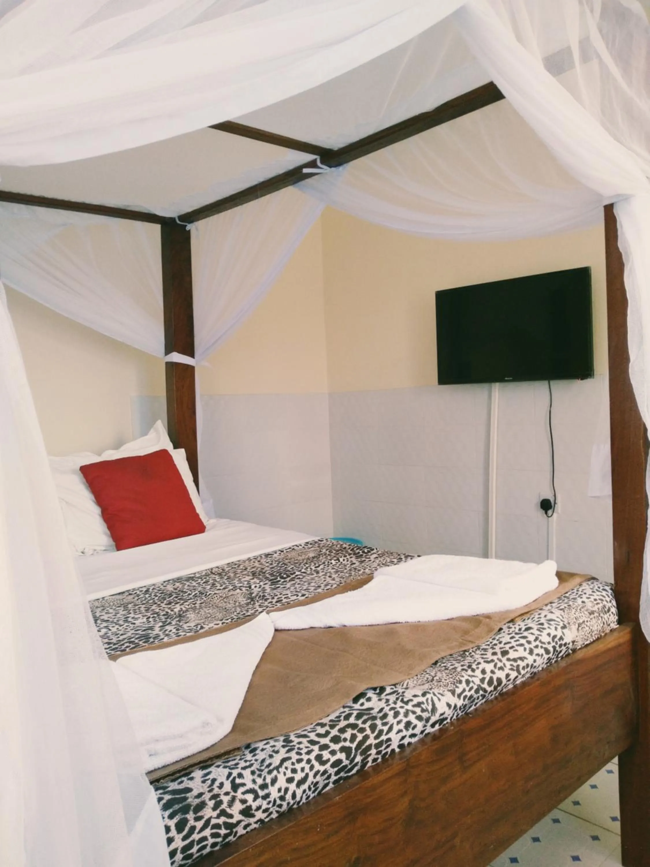 Bed in Ocean View Nyali Boutique Hotel