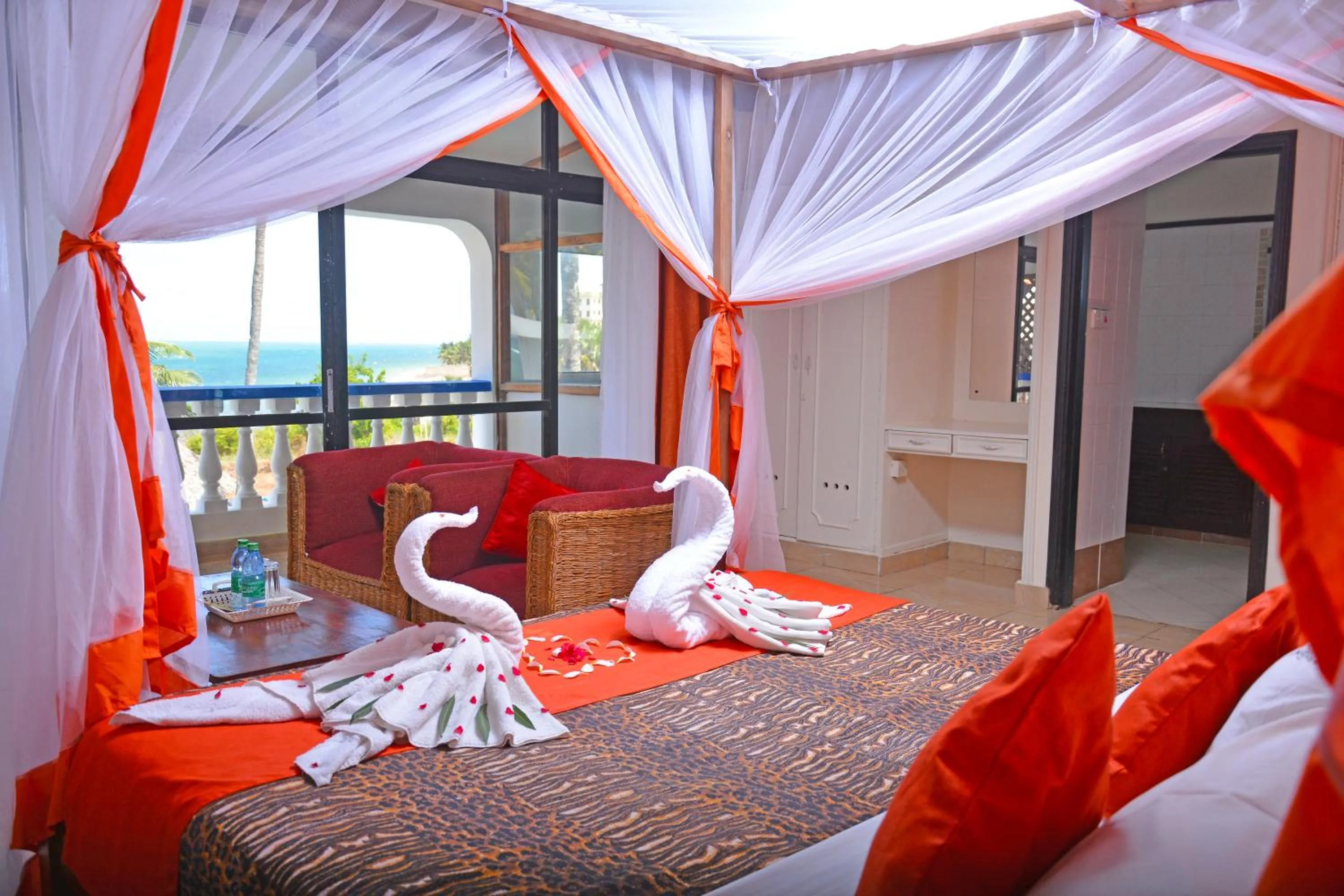 Bedroom, Bed in Ocean View Nyali Boutique Hotel