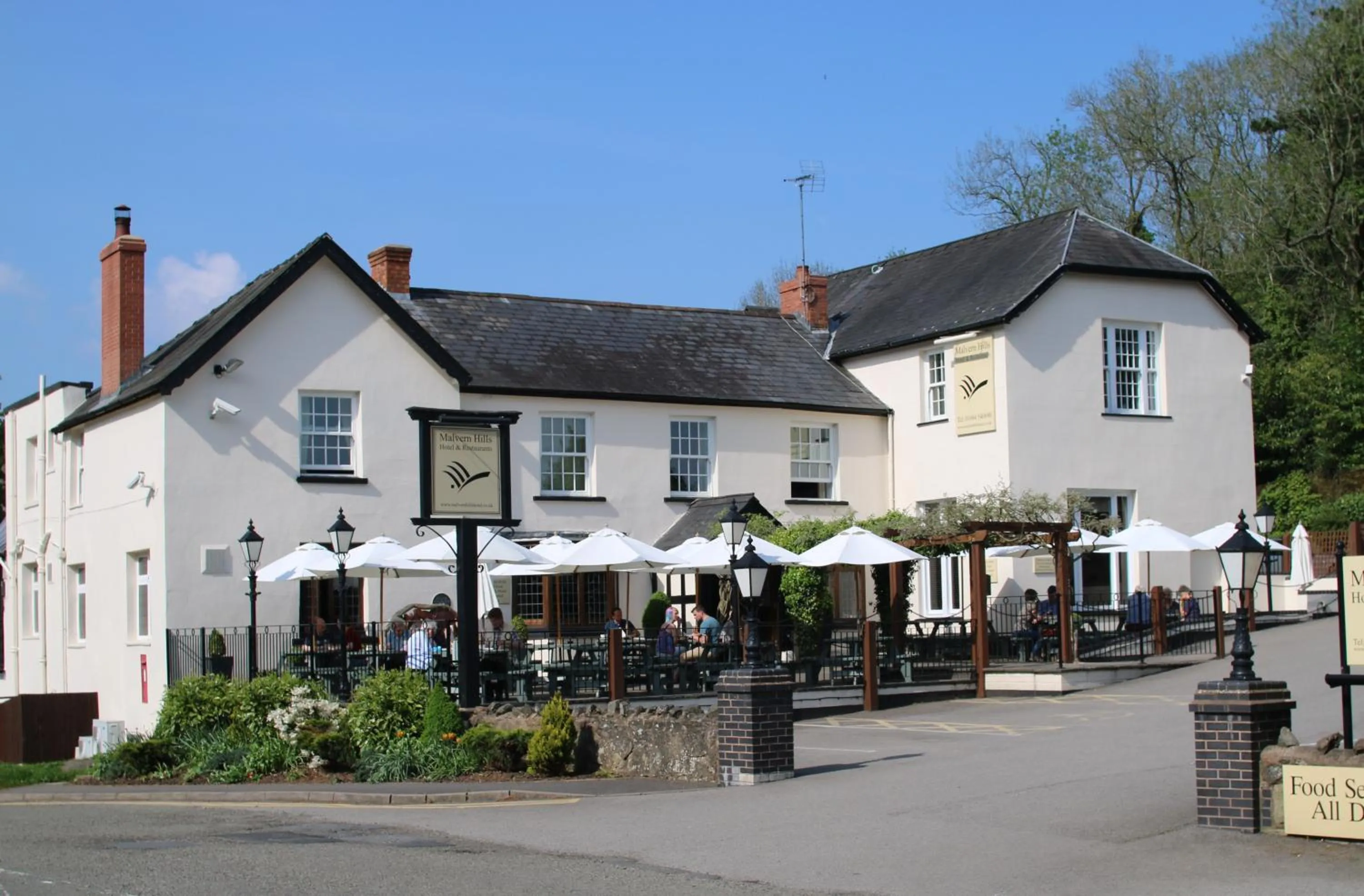 Facade/entrance in The Malvern Hills Hotel