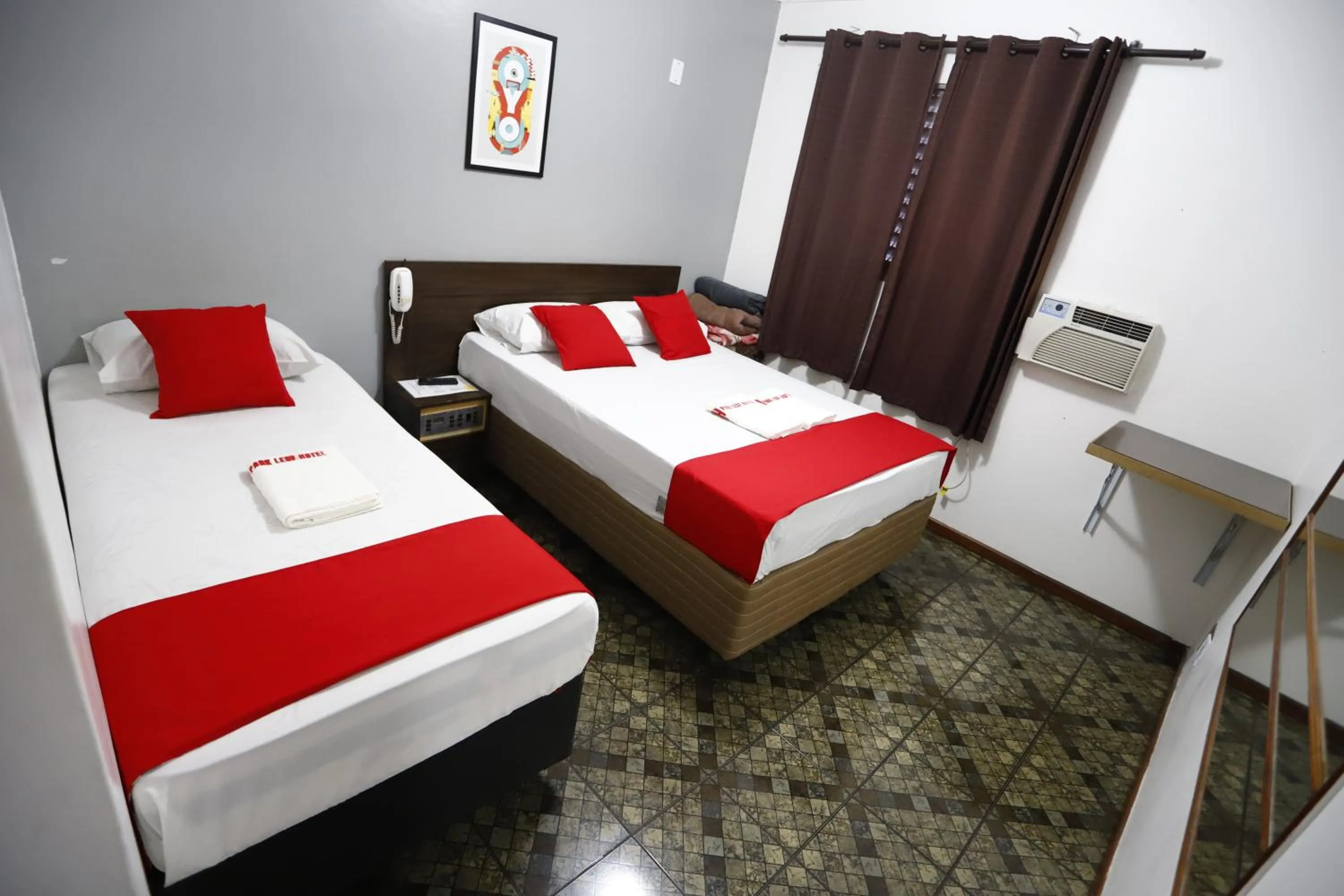 Bed in Hotel Park Leste, São Paulo