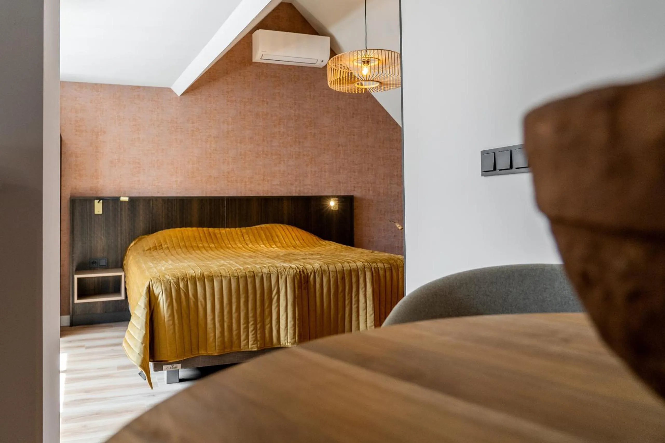 Seating area, Bed in Hotel Veere