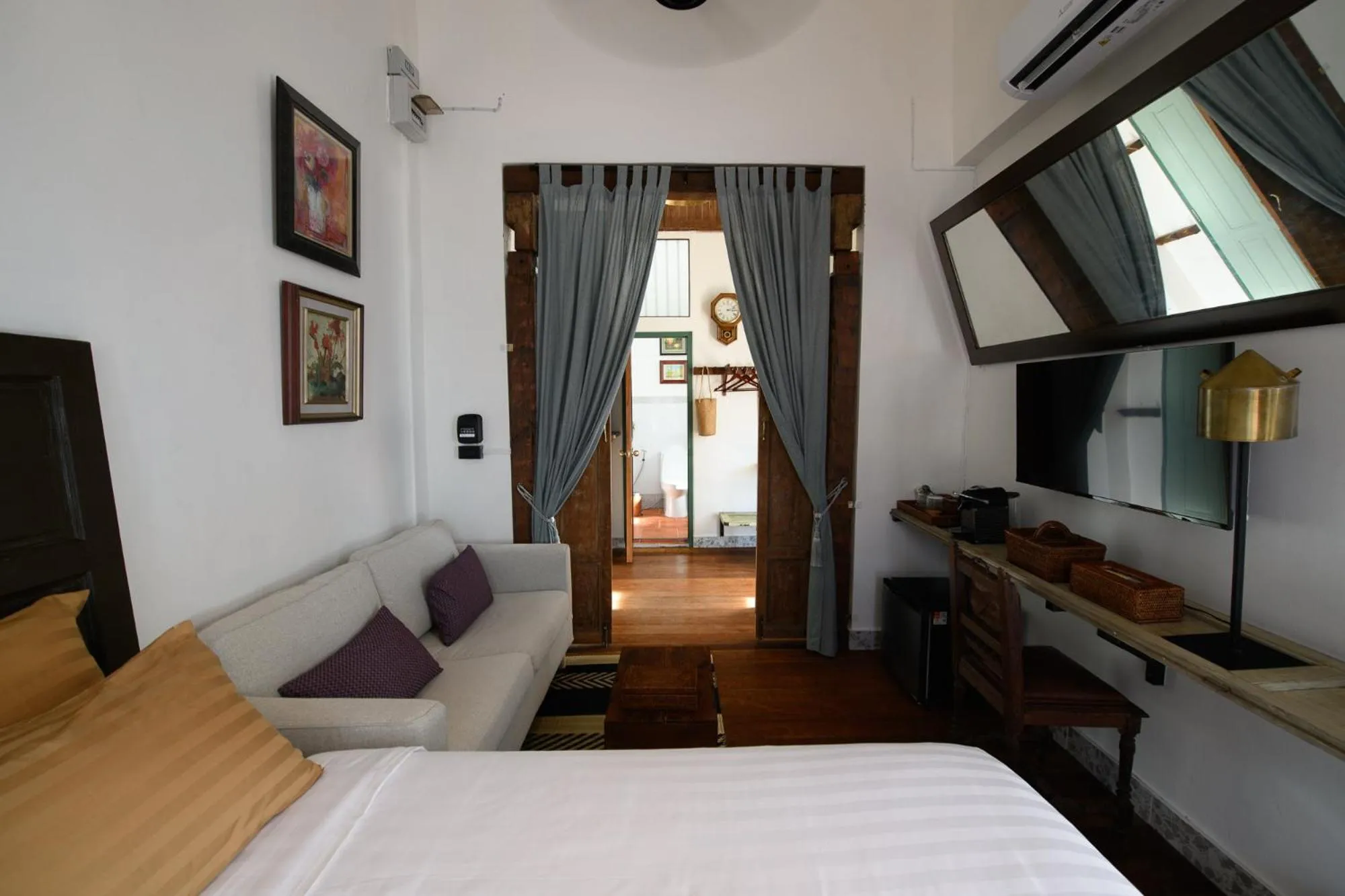 Bed in Hanuman Boutique Stay &Eatery