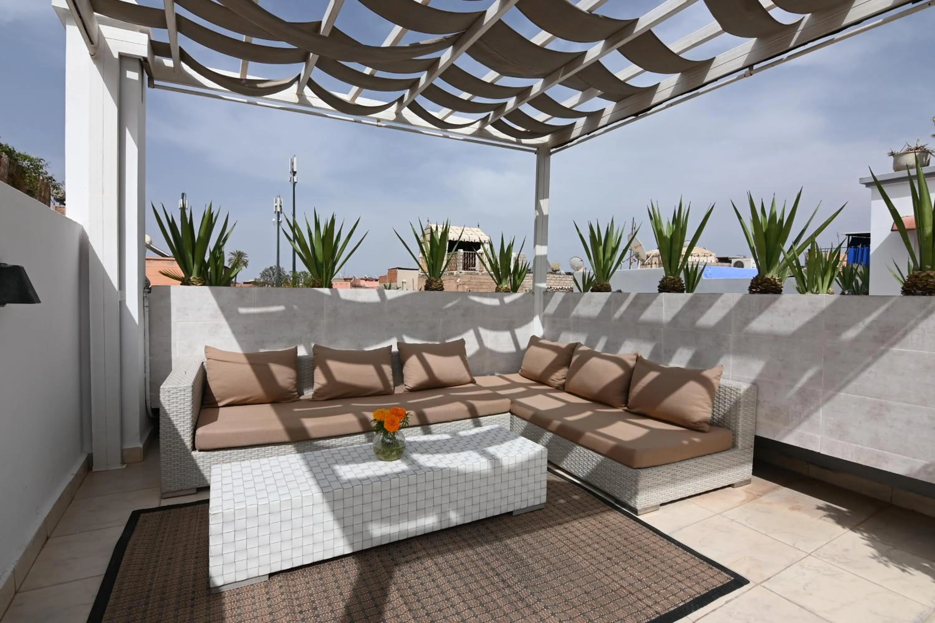 Patio in Riad VIP Bed & Breakfast