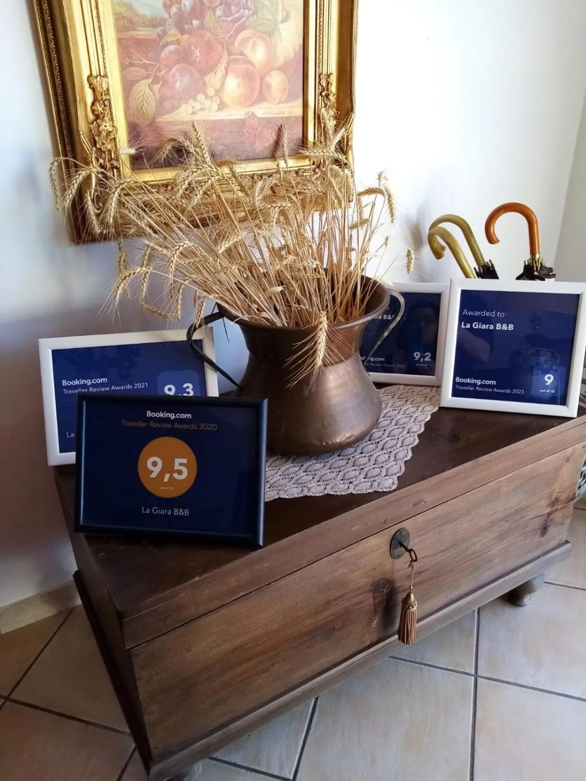 Lobby or reception in La Giara B&B