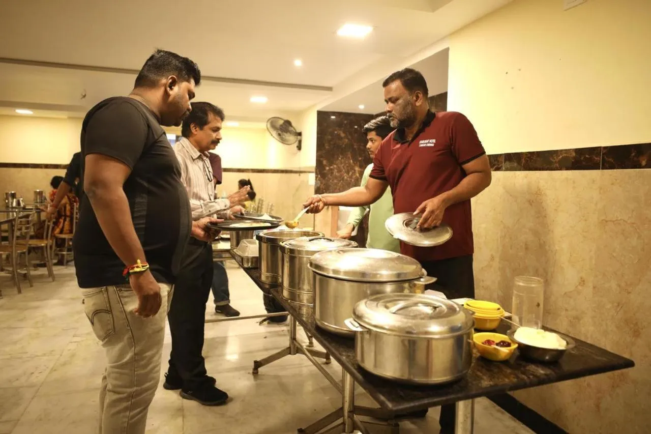 Buffet breakfast in AR Residency T-Nagar