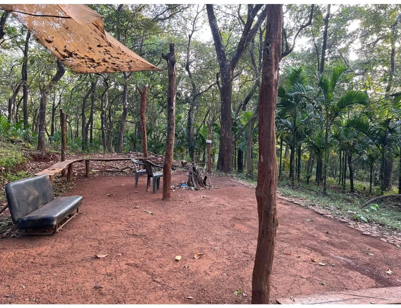 Garden view in The Earthen Nest Resort, Canacona, Goa