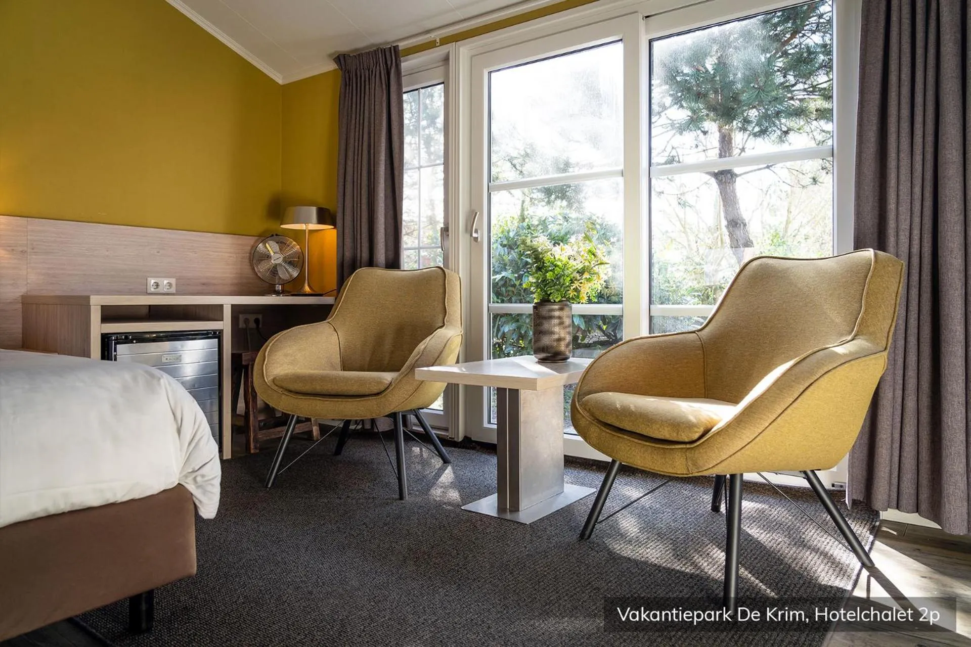 Seating area, Bed in Vakantiepark De Krim Texel