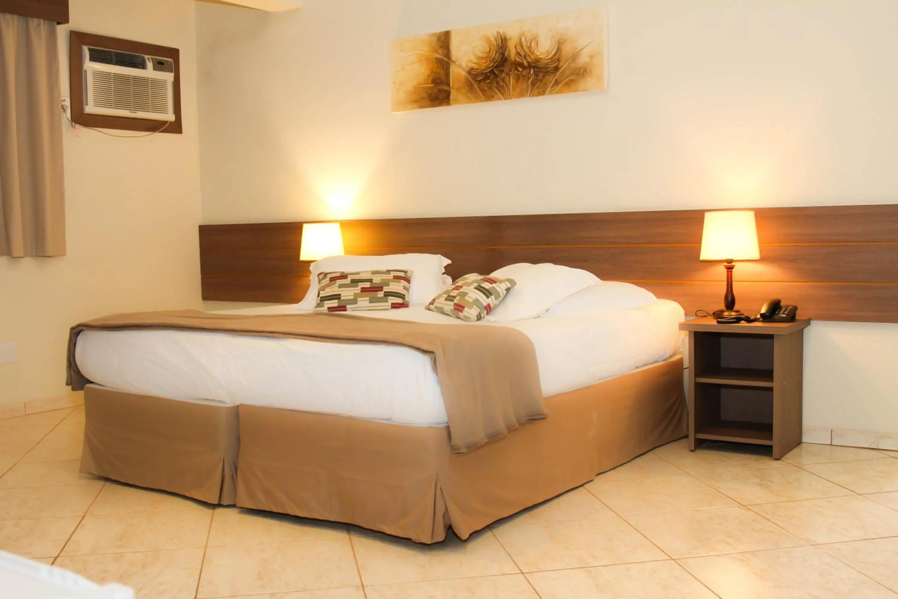 Bed in Hotel Fazenda Pirâmides