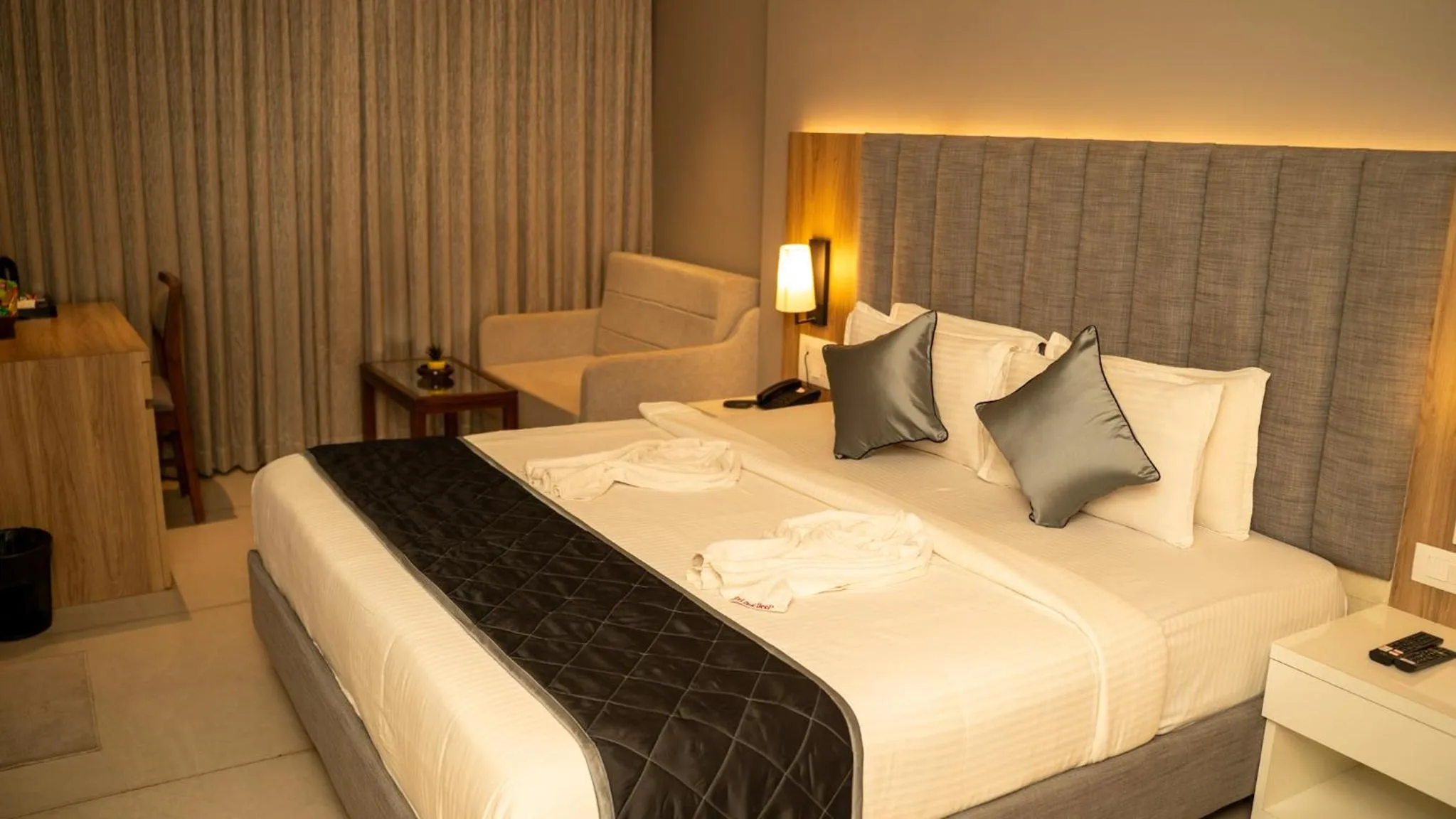 Bed in Hotel Devdeep Porvorim