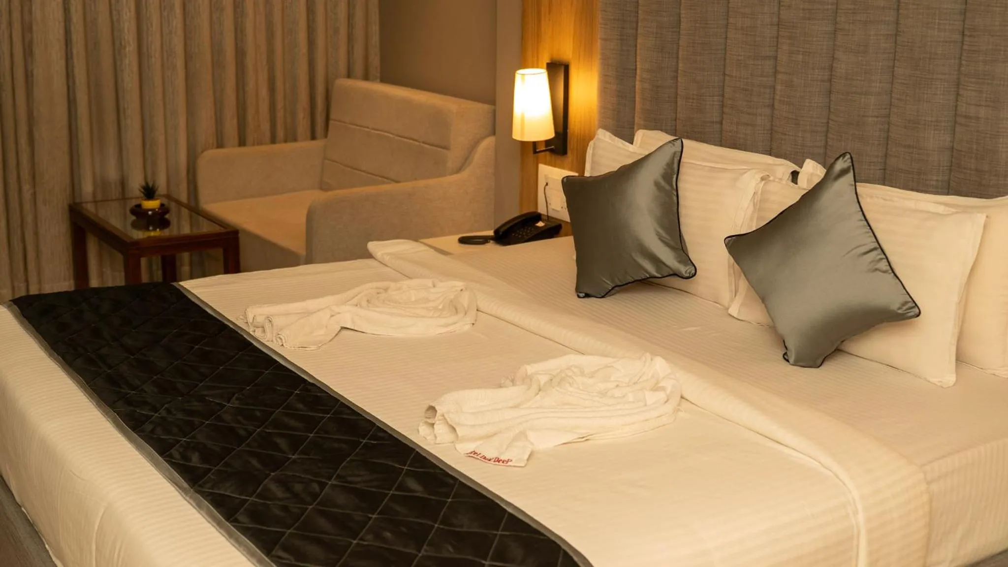 Bed in Hotel Devdeep Porvorim