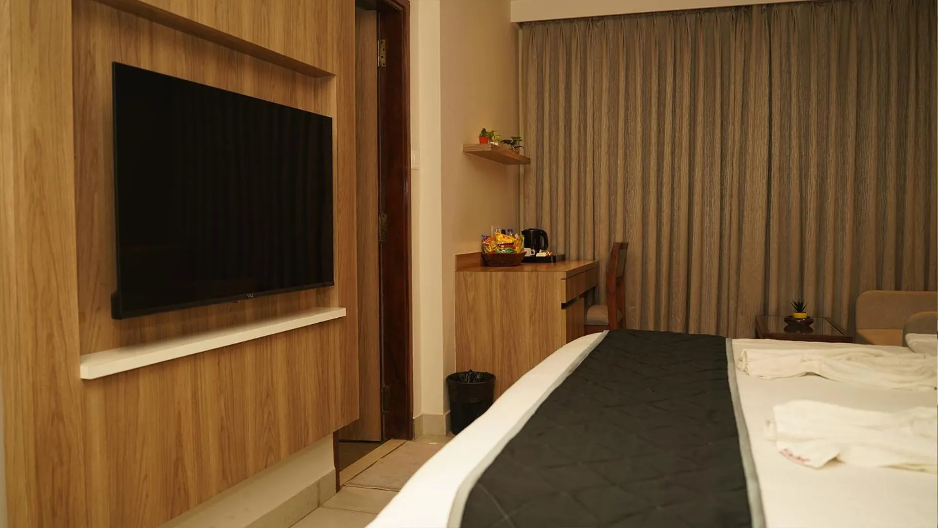 Bed in Hotel Devdeep Porvorim