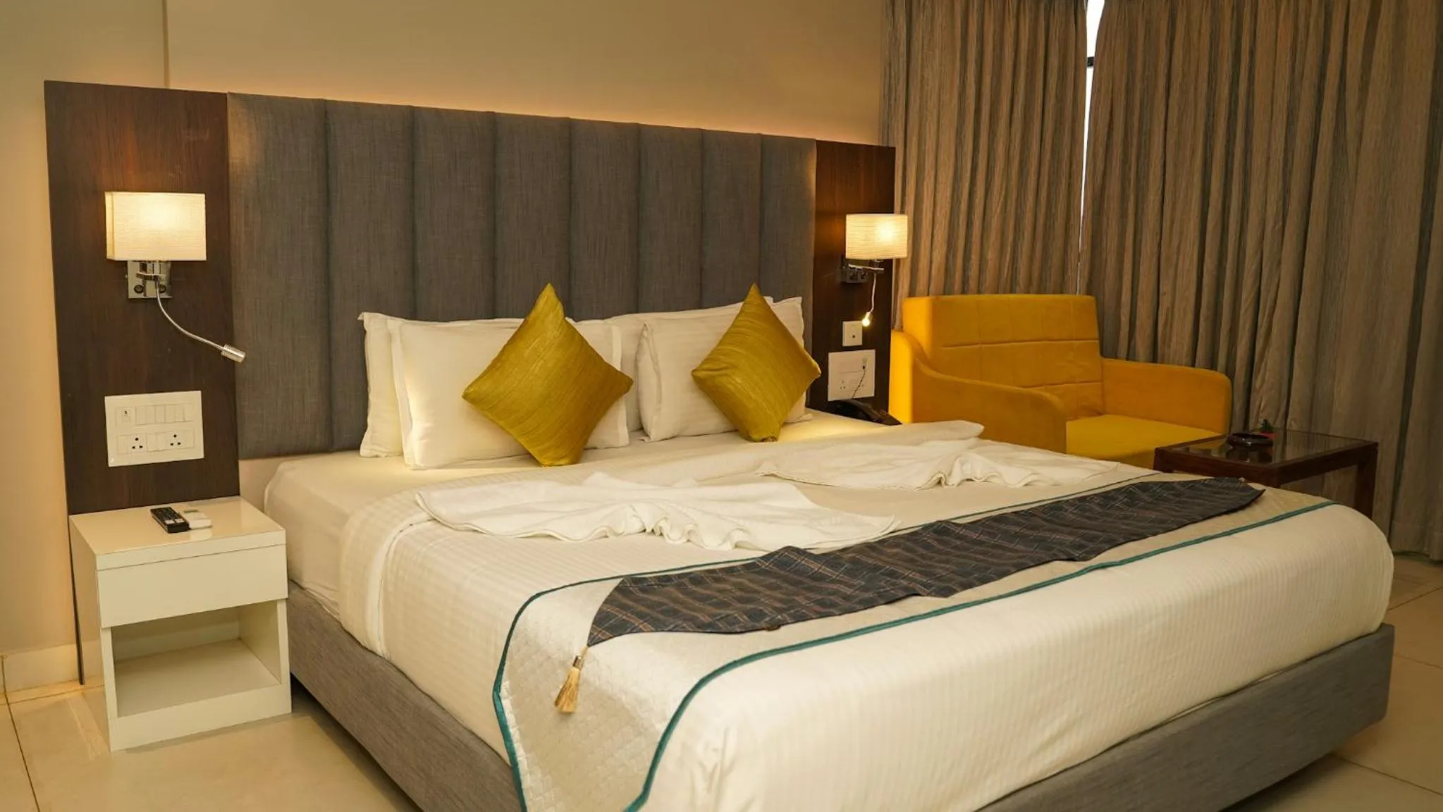 Bed in Hotel Devdeep Porvorim