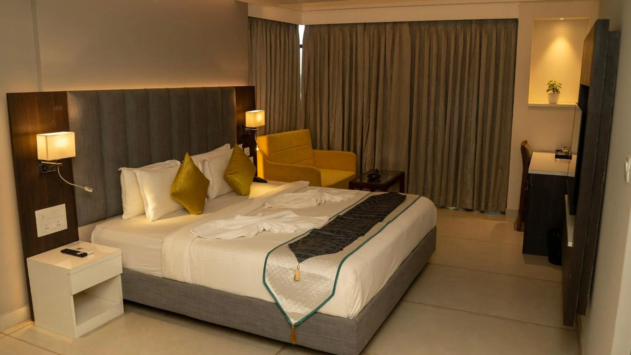 Bed in Hotel Devdeep Porvorim