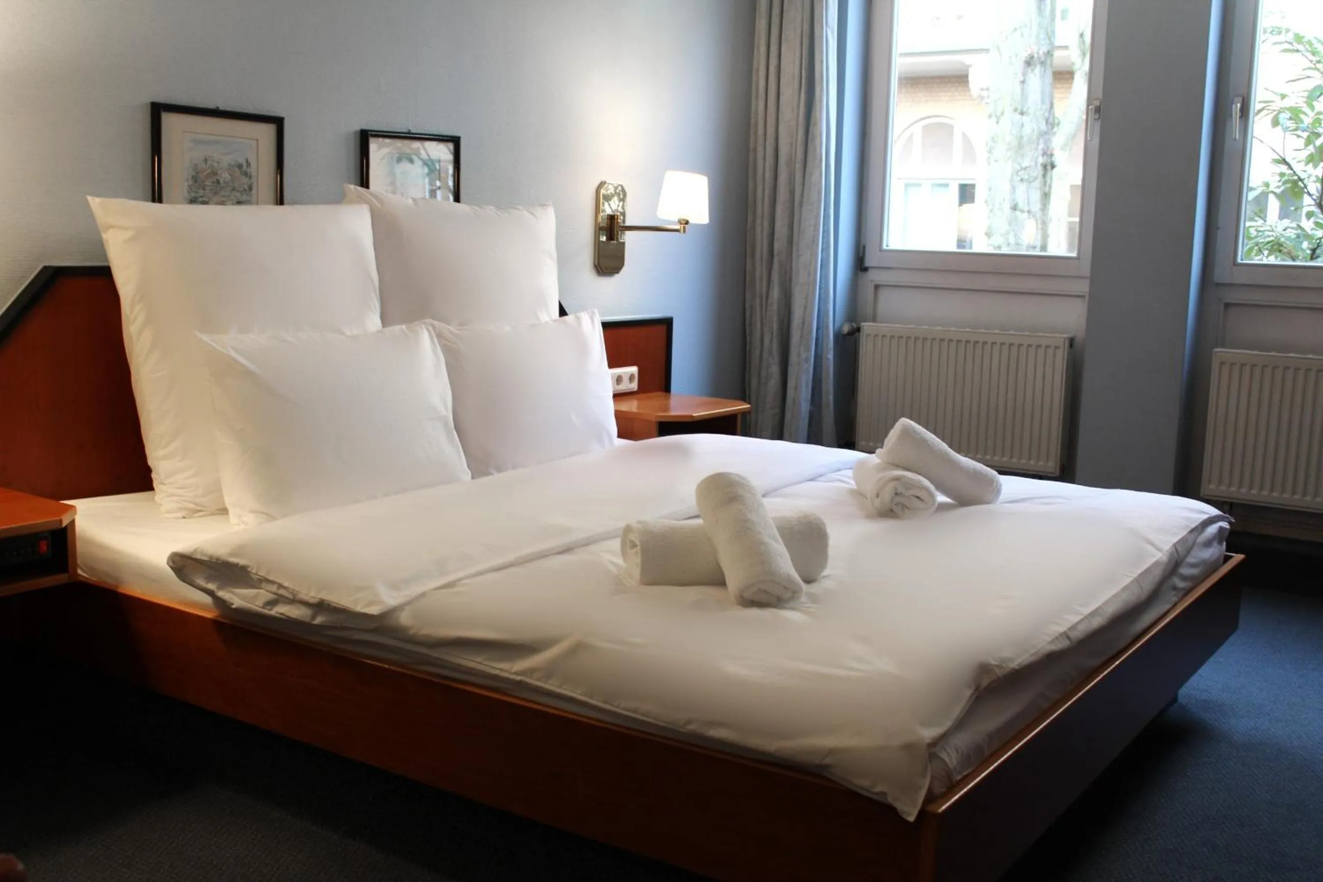 Bed in Hotel Mozart Bonn