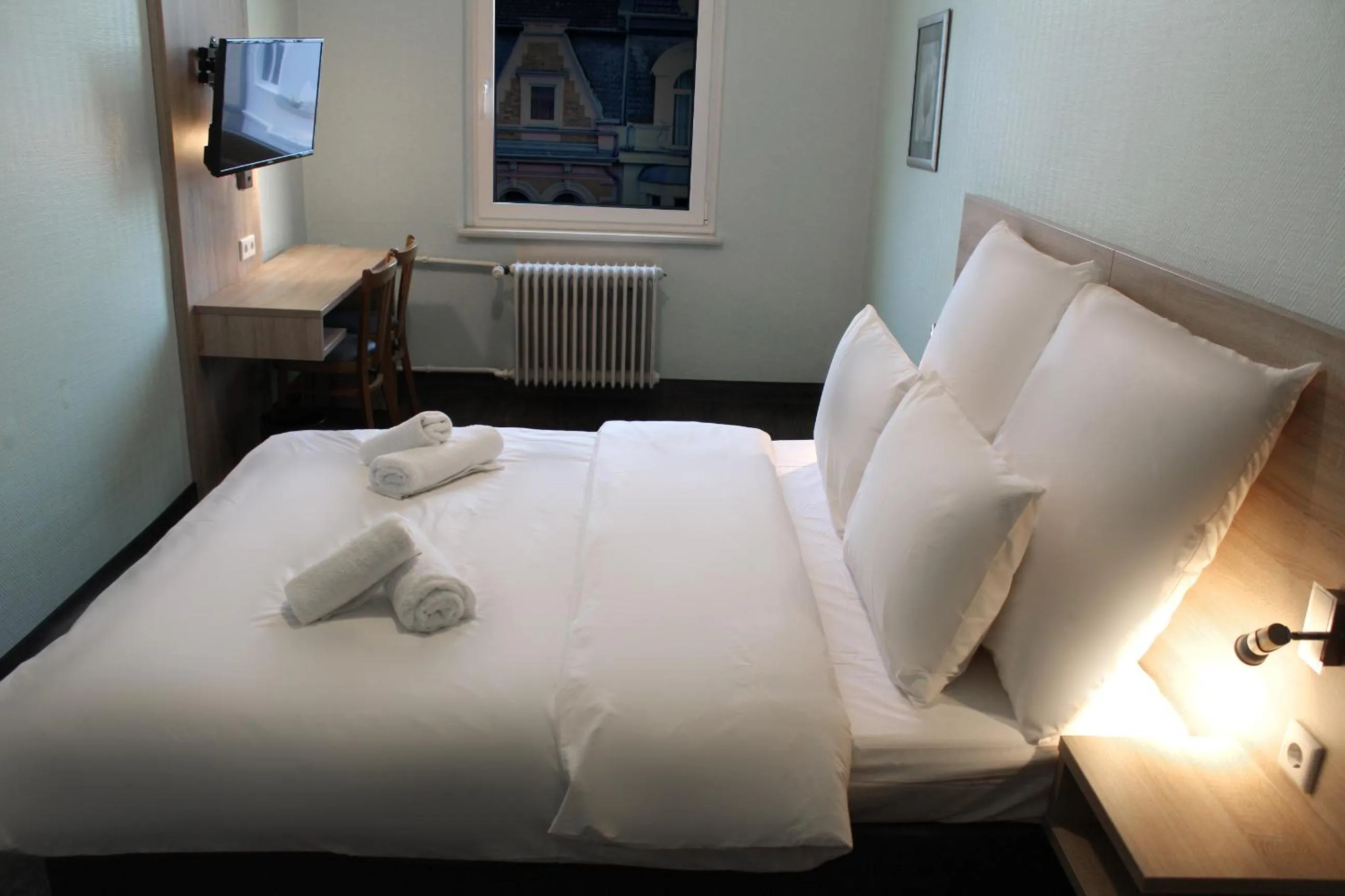 Bed in Hotel Mozart Bonn