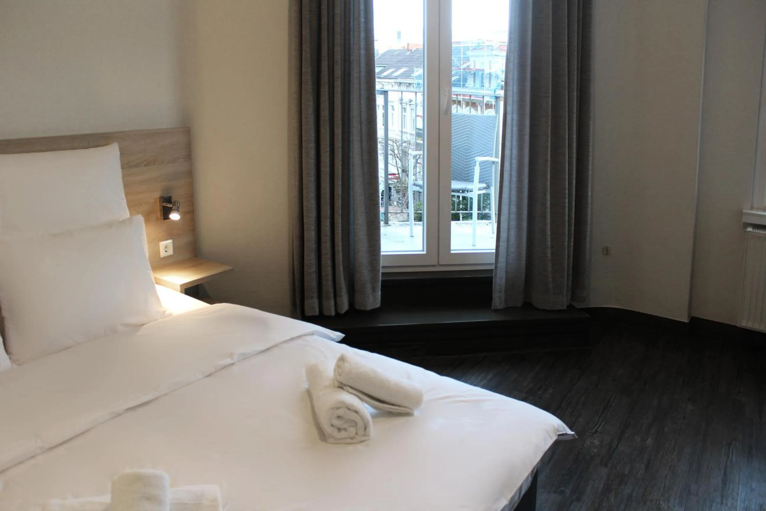 Bed in Hotel Mozart Bonn