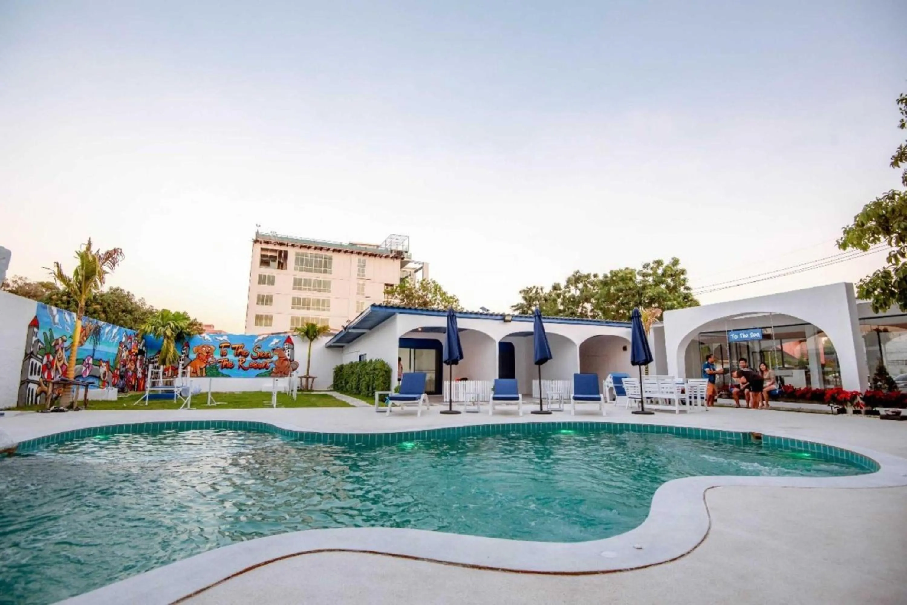 Swimming pool in Collection O To The Sea Resort Thailand