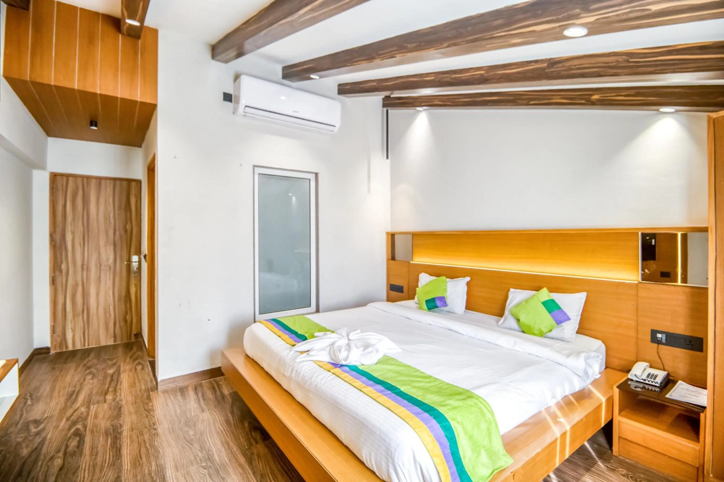 Bed in Deep Hotel