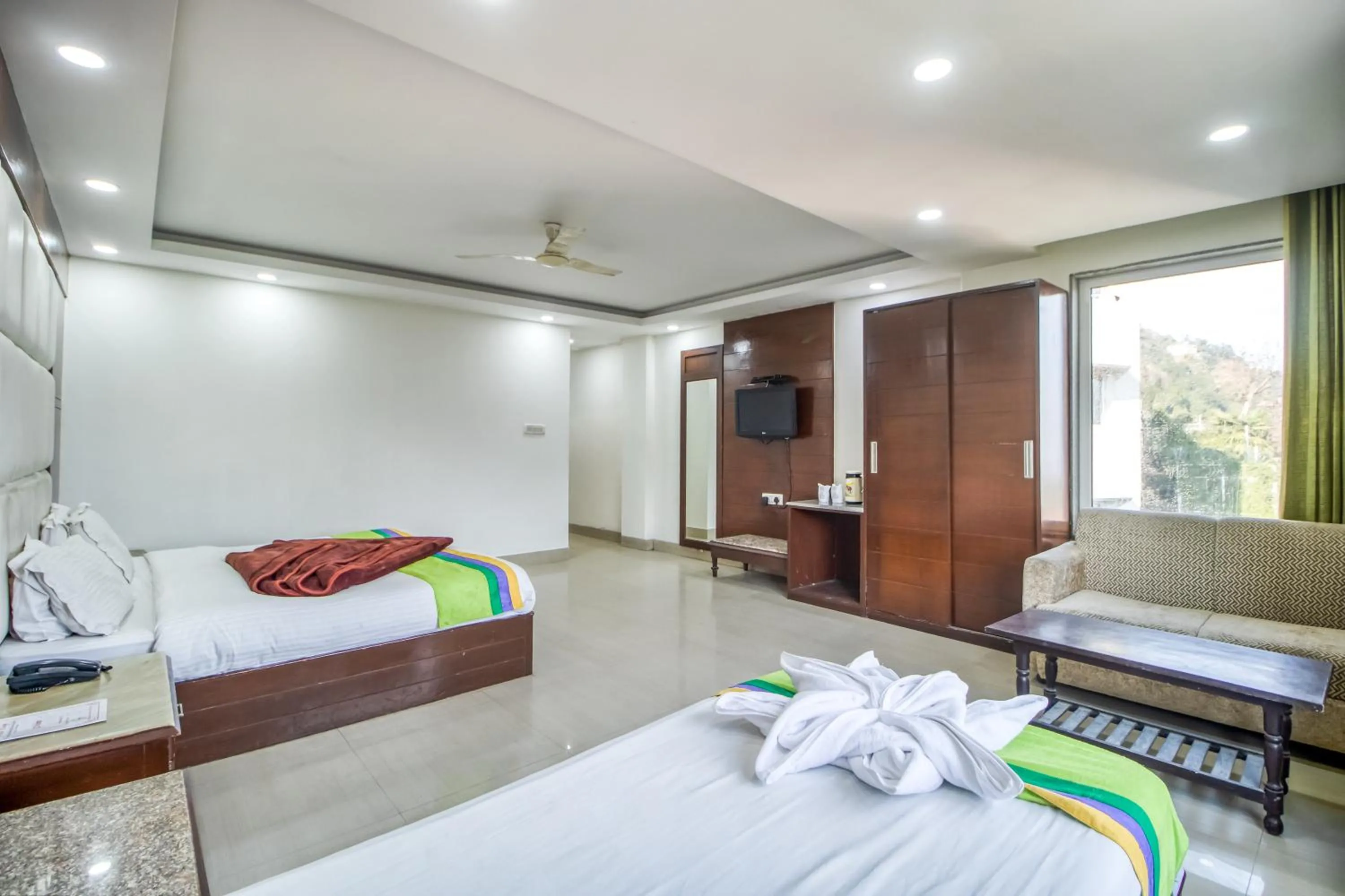 Bed in Deep Hotel